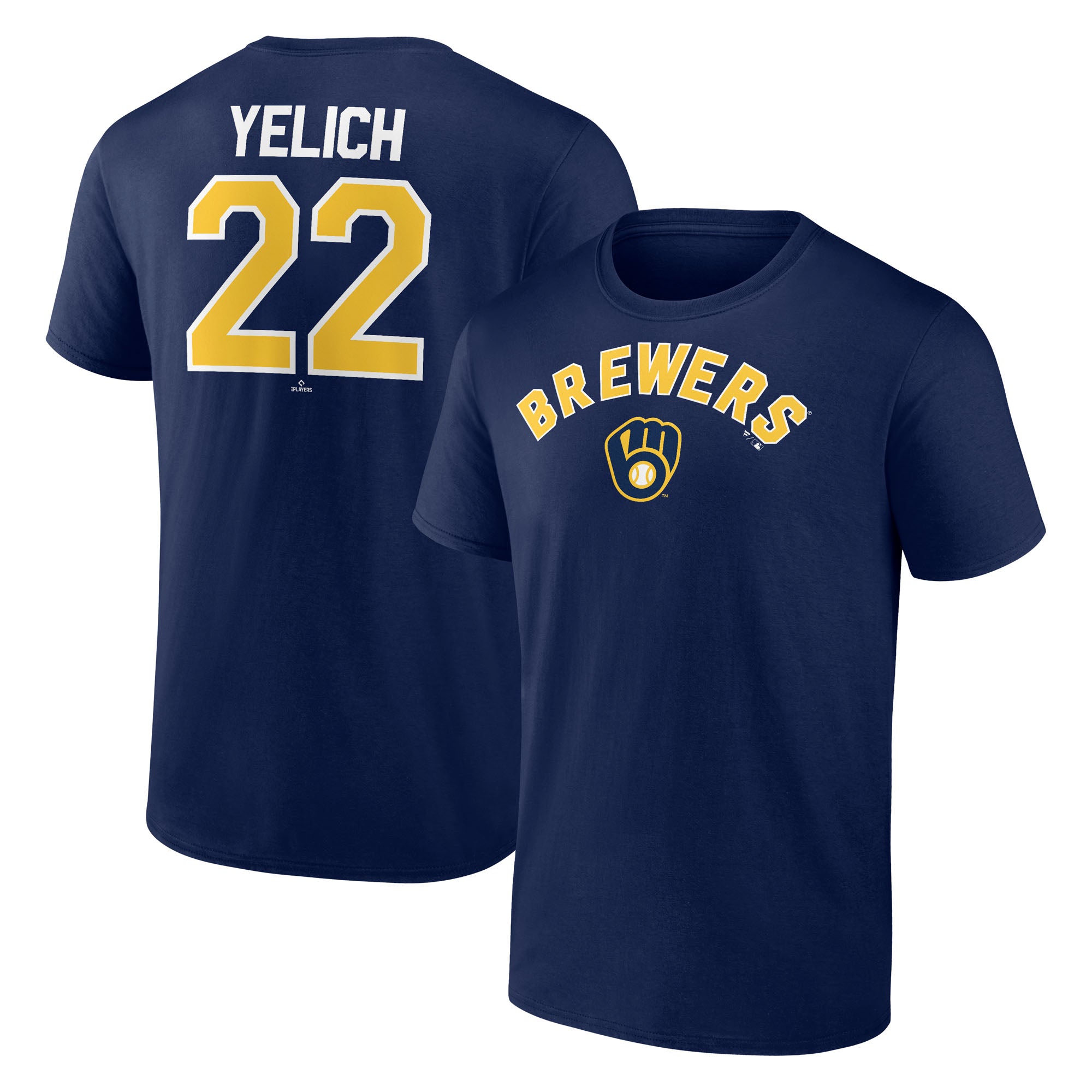 Men's Christian Yelich Navy Milwaukee Brewers Winning Streak Name & Number T-Shirt