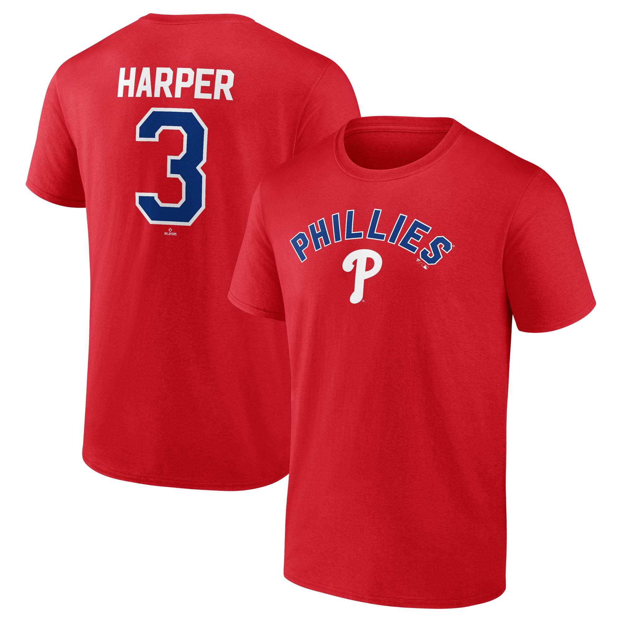 Men's Bryce Harper Red Philadelphia Phillies Winning Streak Name & Number T-Shirt