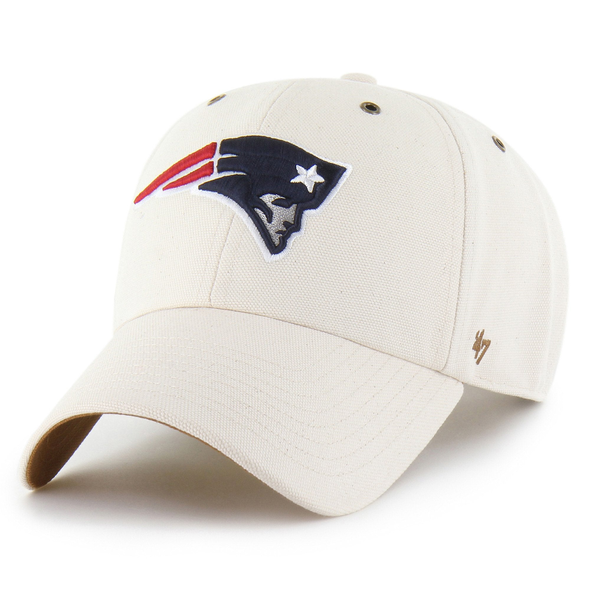 Men's Carhartt x '47 Natural New England Patriots Undyed Clean Up Adjustable Hat