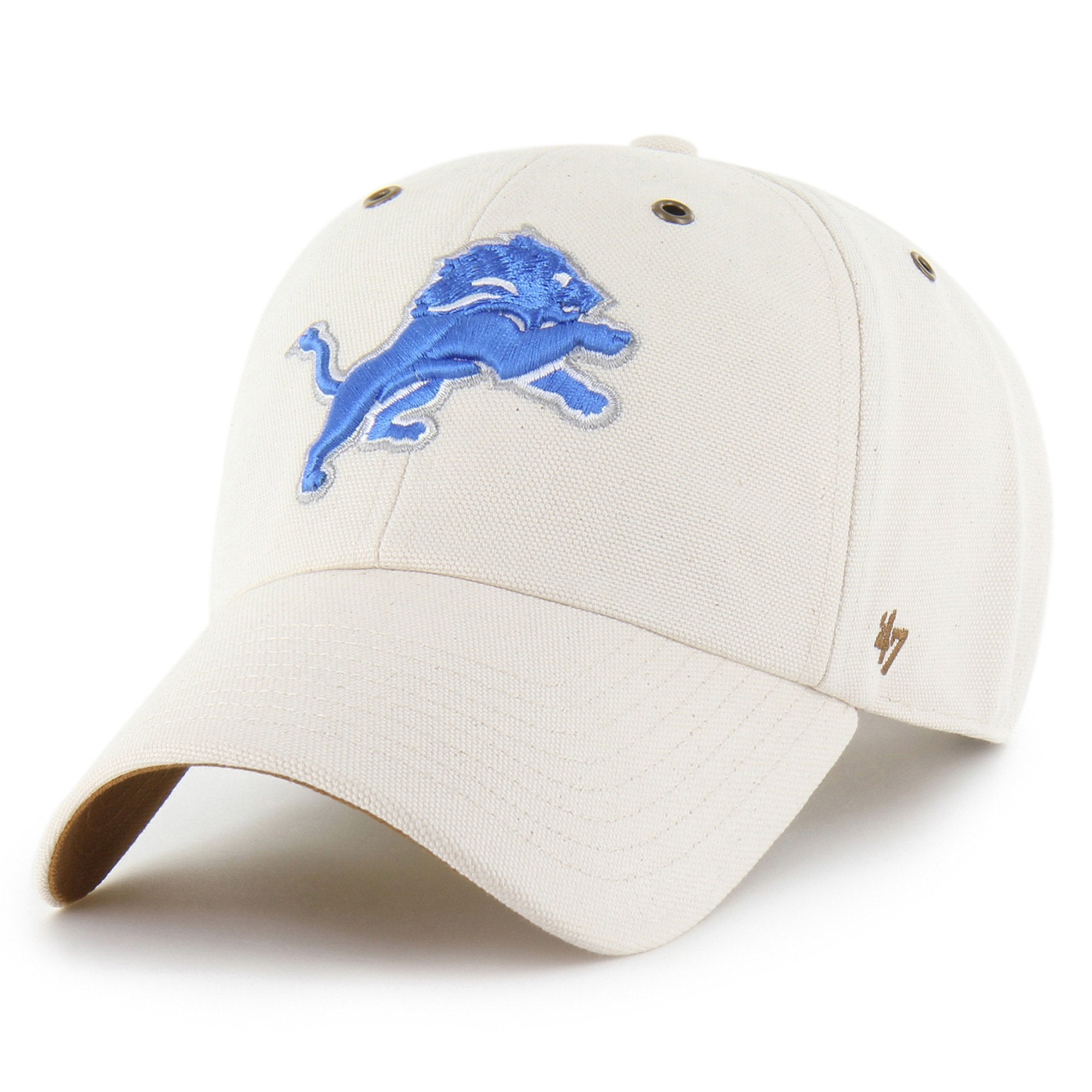 Men's Carhartt x '47 Natural Detroit Lions Undyed Clean Up Adjustable Hat
