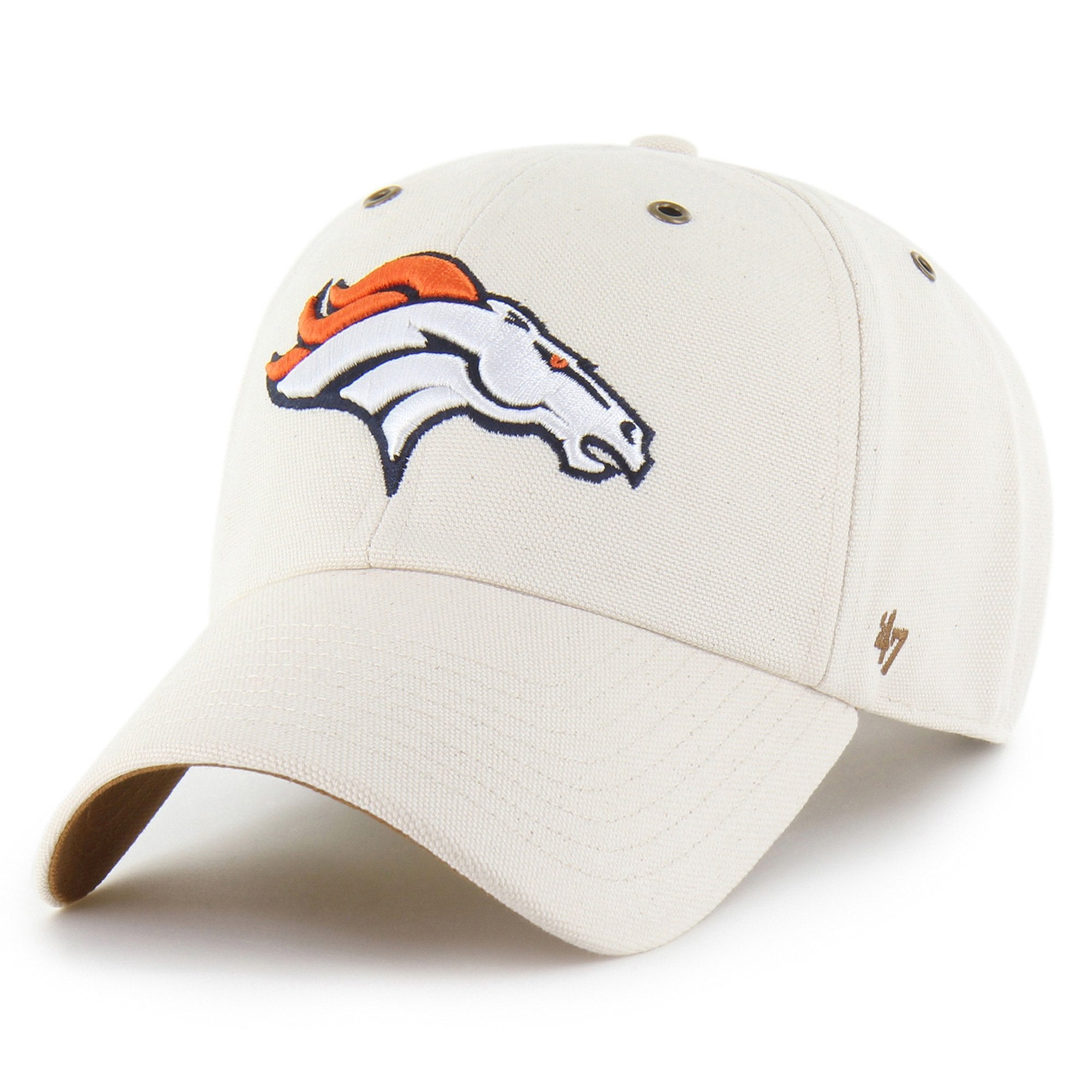Men's Carhartt x '47 Natural Denver Broncos Undyed Clean Up Adjustable Hat