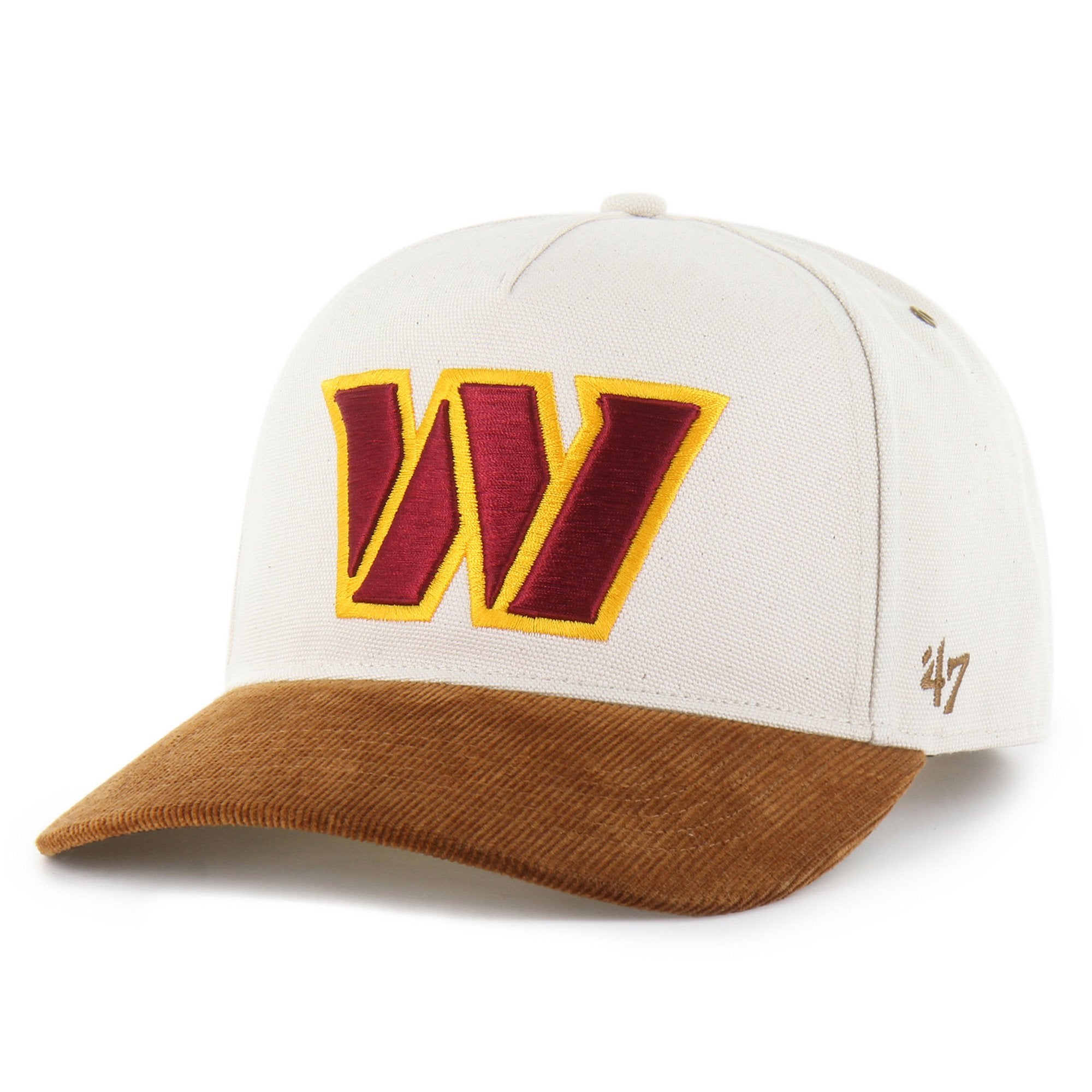 Men's Carhartt x '47 Natural/Brown Washington Commanders Undyed Relaxed Hitch Adjustable Hat