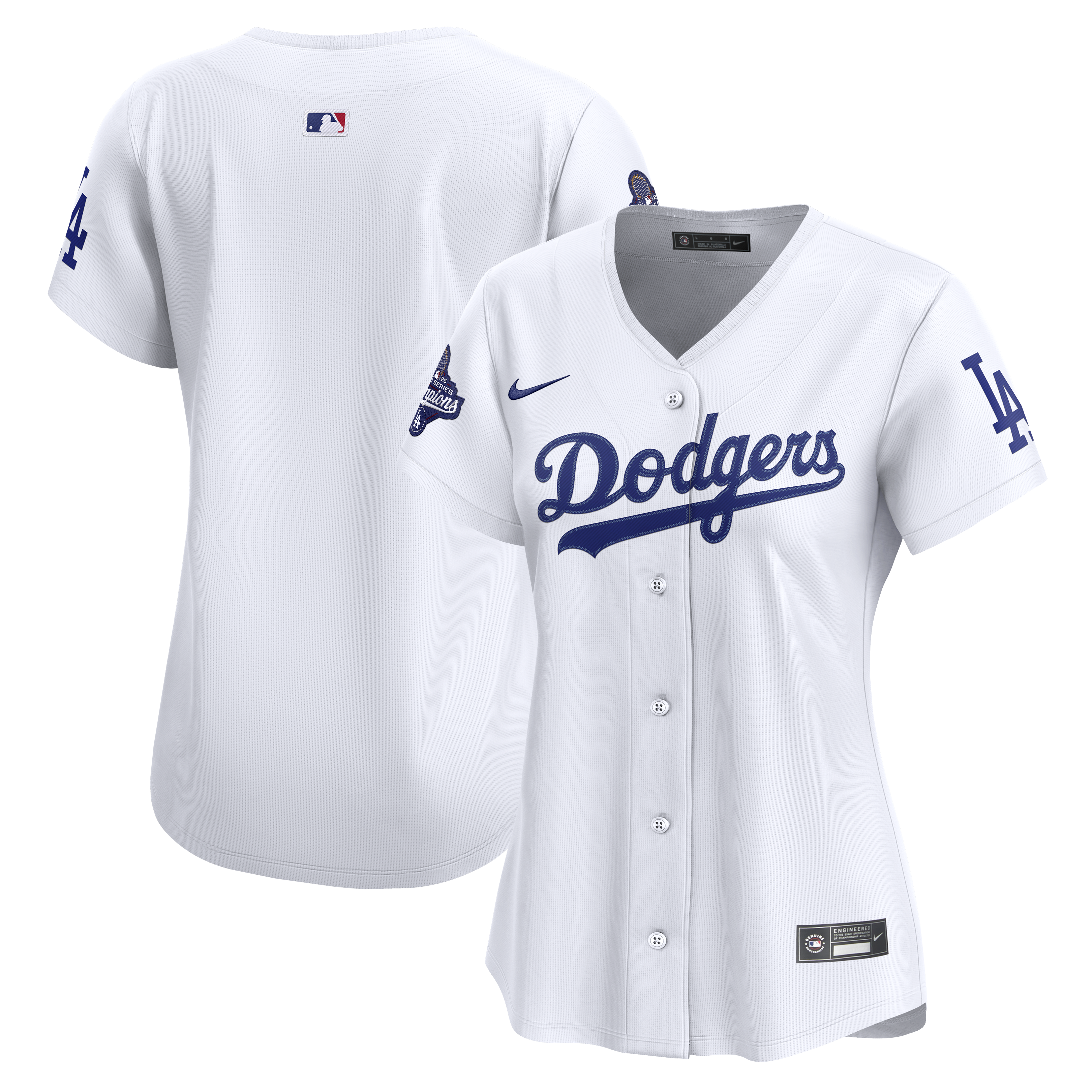 Women's Nike  White Los Angeles Dodgers Home 2025 World Series Champions Limited Jersey