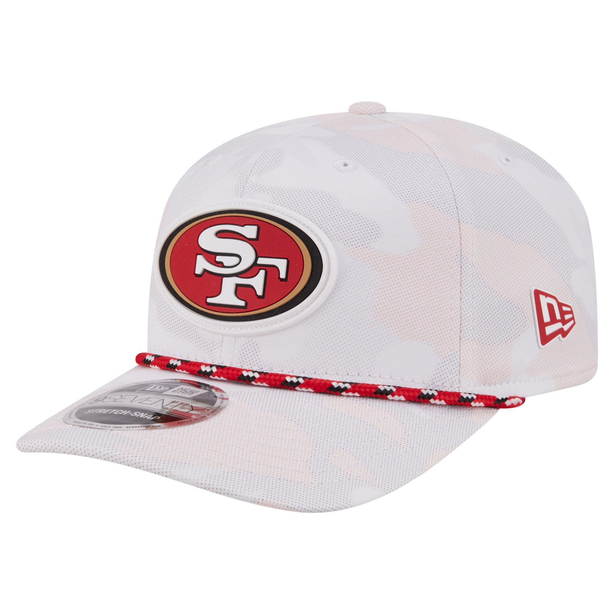 Men's New Era  White San Francisco 49ers Camo Rope 9SEVENTY Adjustable Hat