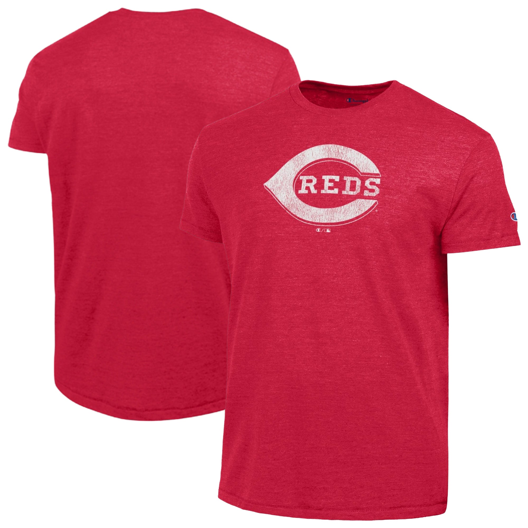 Men's Champion Red Cincinnati Reds Tri-Blend T-Shirt
