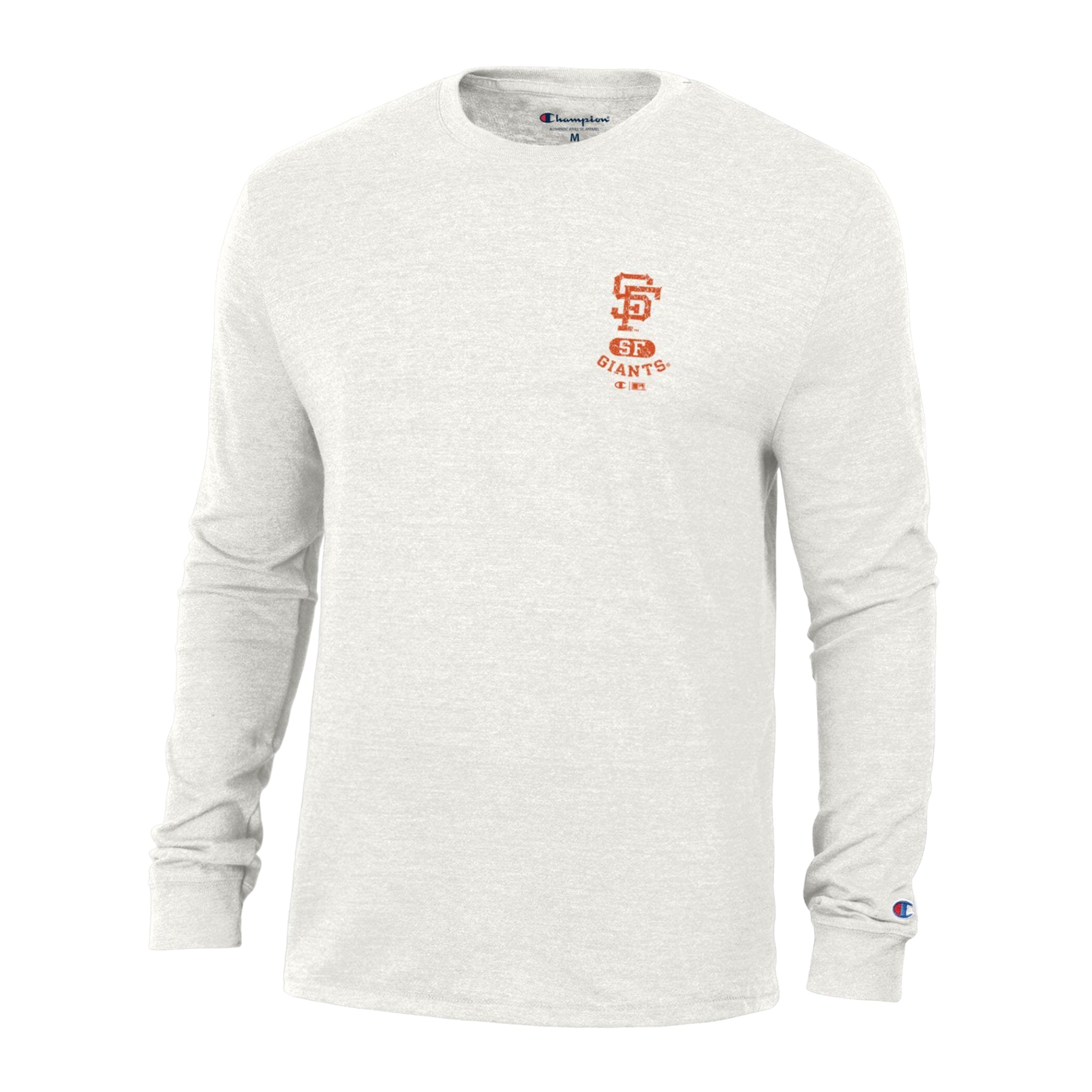 Men's Champion White San Francisco Giants Cooperstown Winning Tradition Tri-Blend Long Sleeve T-Shirt