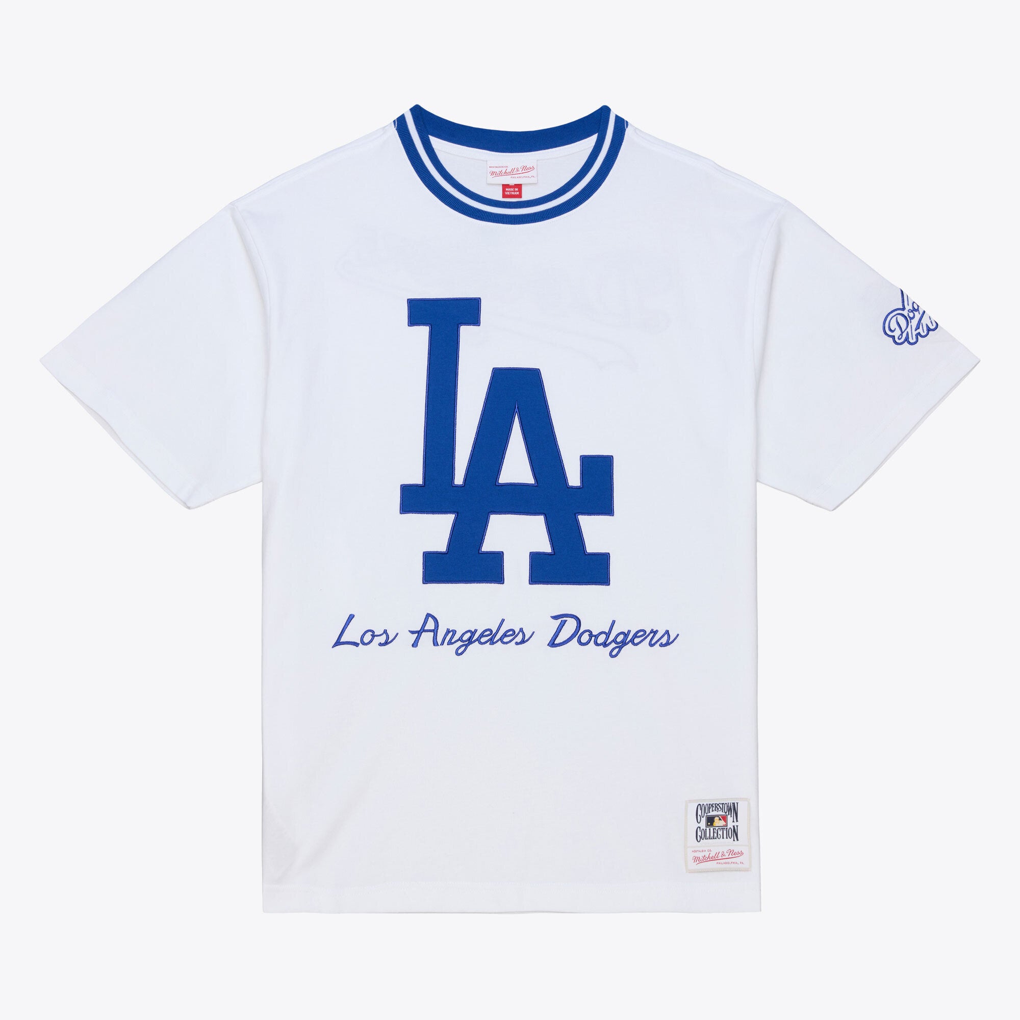 Men's Mitchell & Ness White Los Angeles Dodgers Cooperstown Collection Arctic T-Shirt
