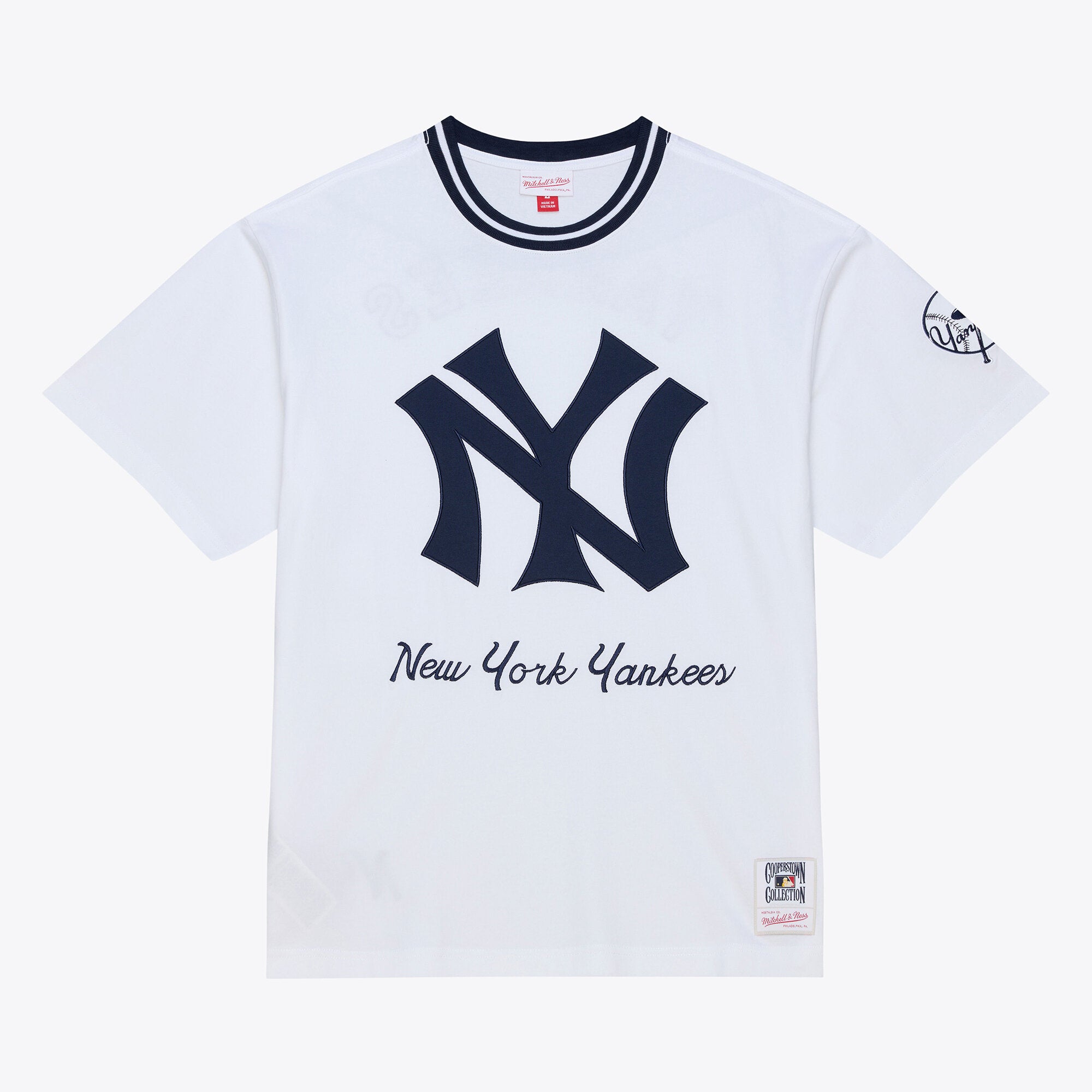 Men's Mitchell & Ness White New York Yankees Cooperstown Collection Arctic T-Shirt