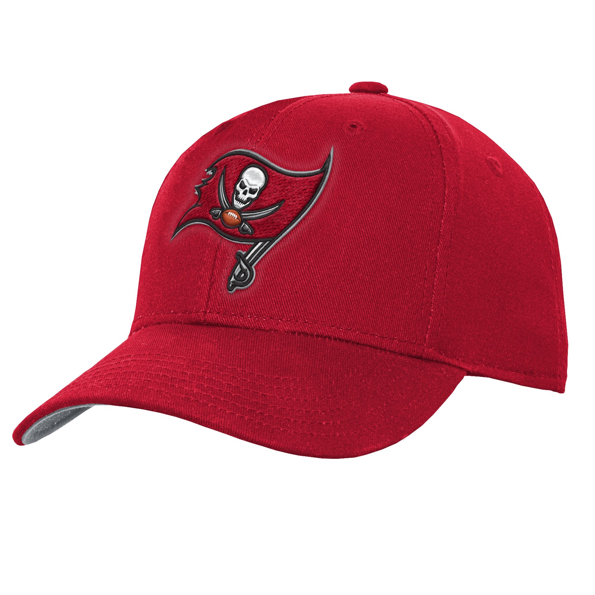 Youth Outerstuff Red Tampa Bay Buccaneers Pre-Curved Snapback Hat