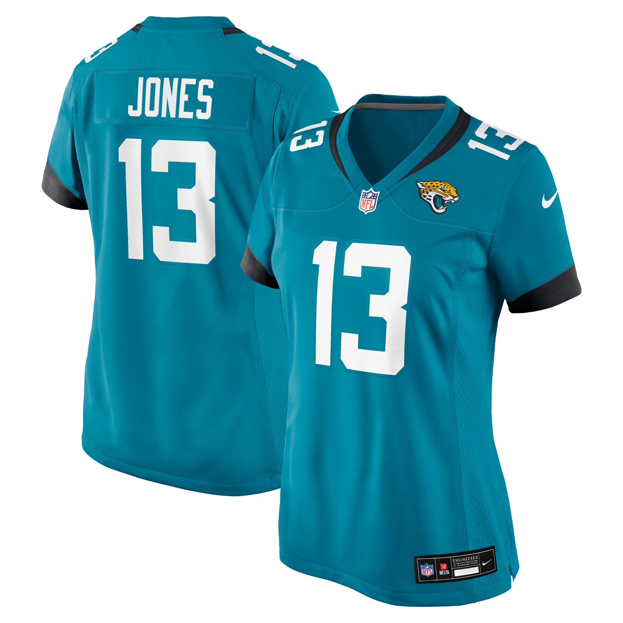 Women's Nike Tim Jones  Teal Jacksonville Jaguars Team Game Jersey