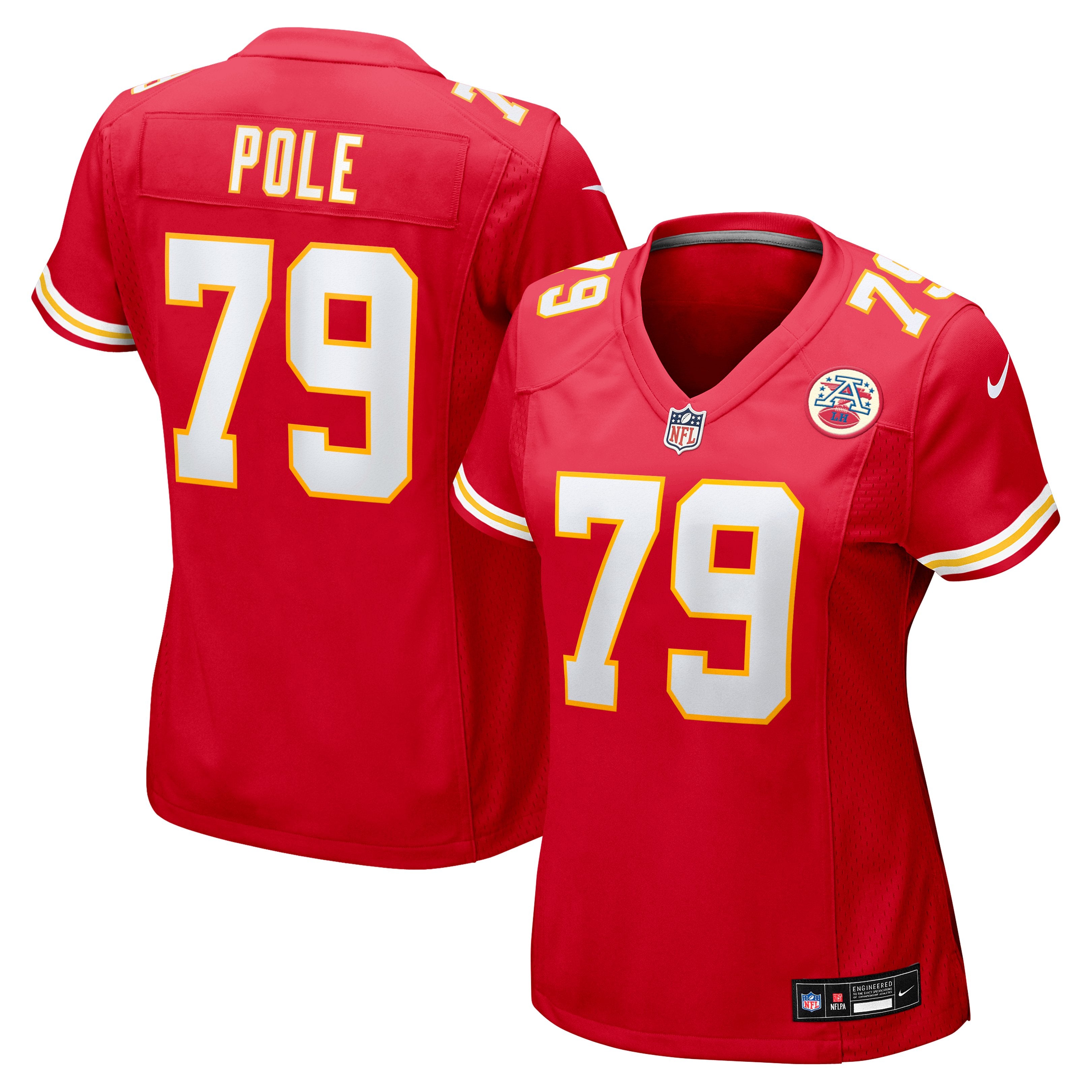 Women's Nike Esa Pole  Red Kansas City Chiefs Team Game Jersey