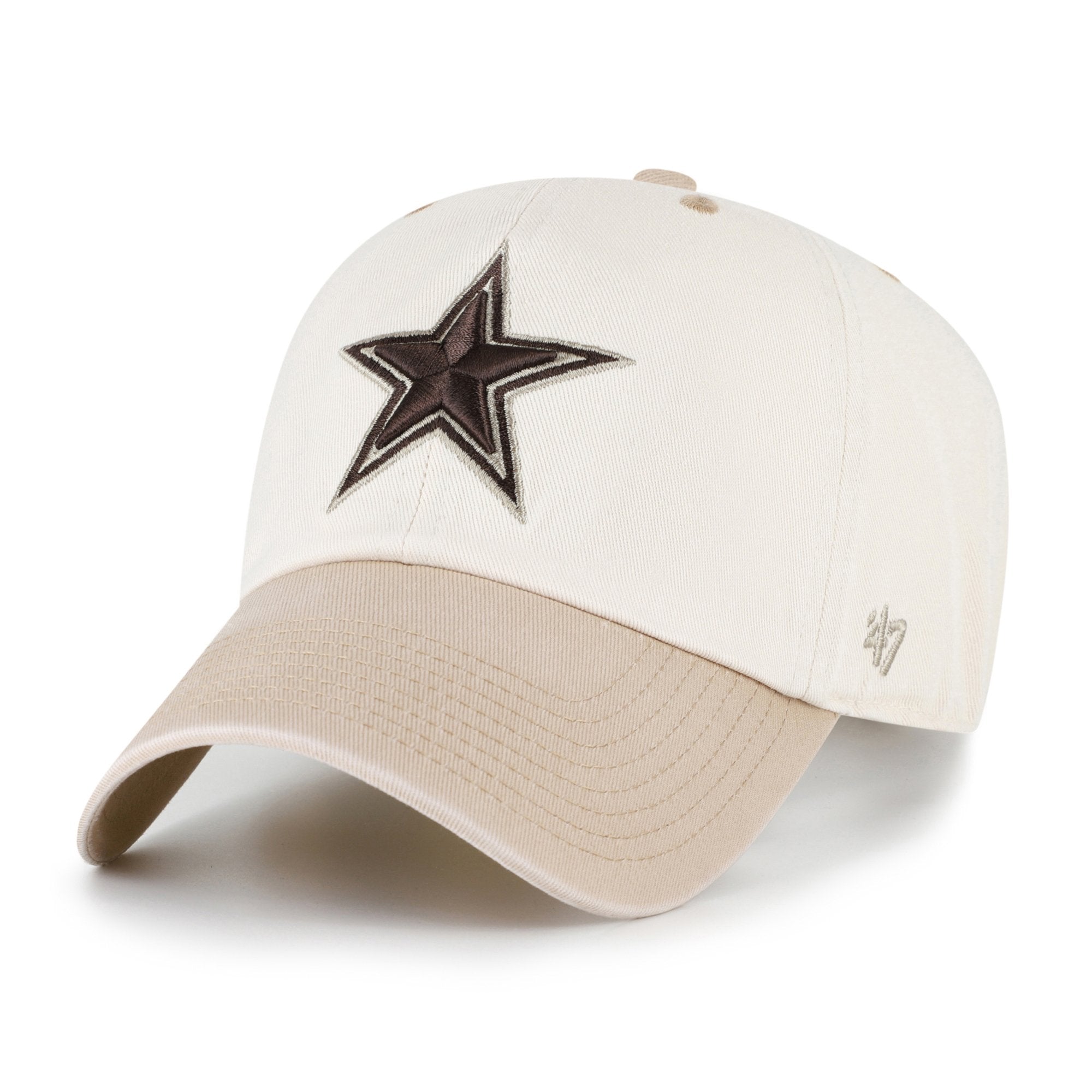 Men's '47  Natural/Tan Dallas Cowboys Neutral Terrain Clean Up Adjustable Hat