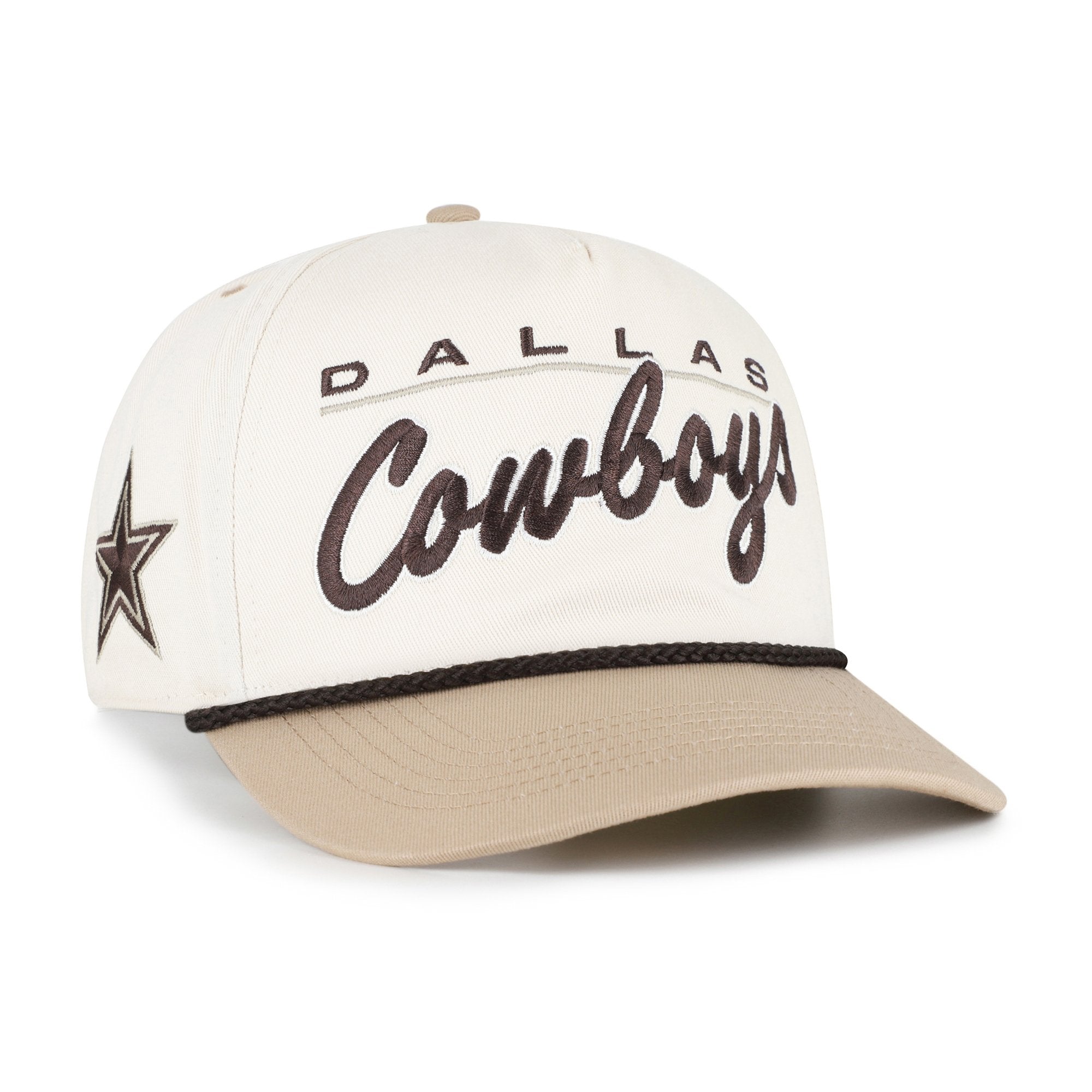 Men's '47  Natural/Tan Dallas Cowboys Neutral Terrain Hitch Rope Adjustable Hat
