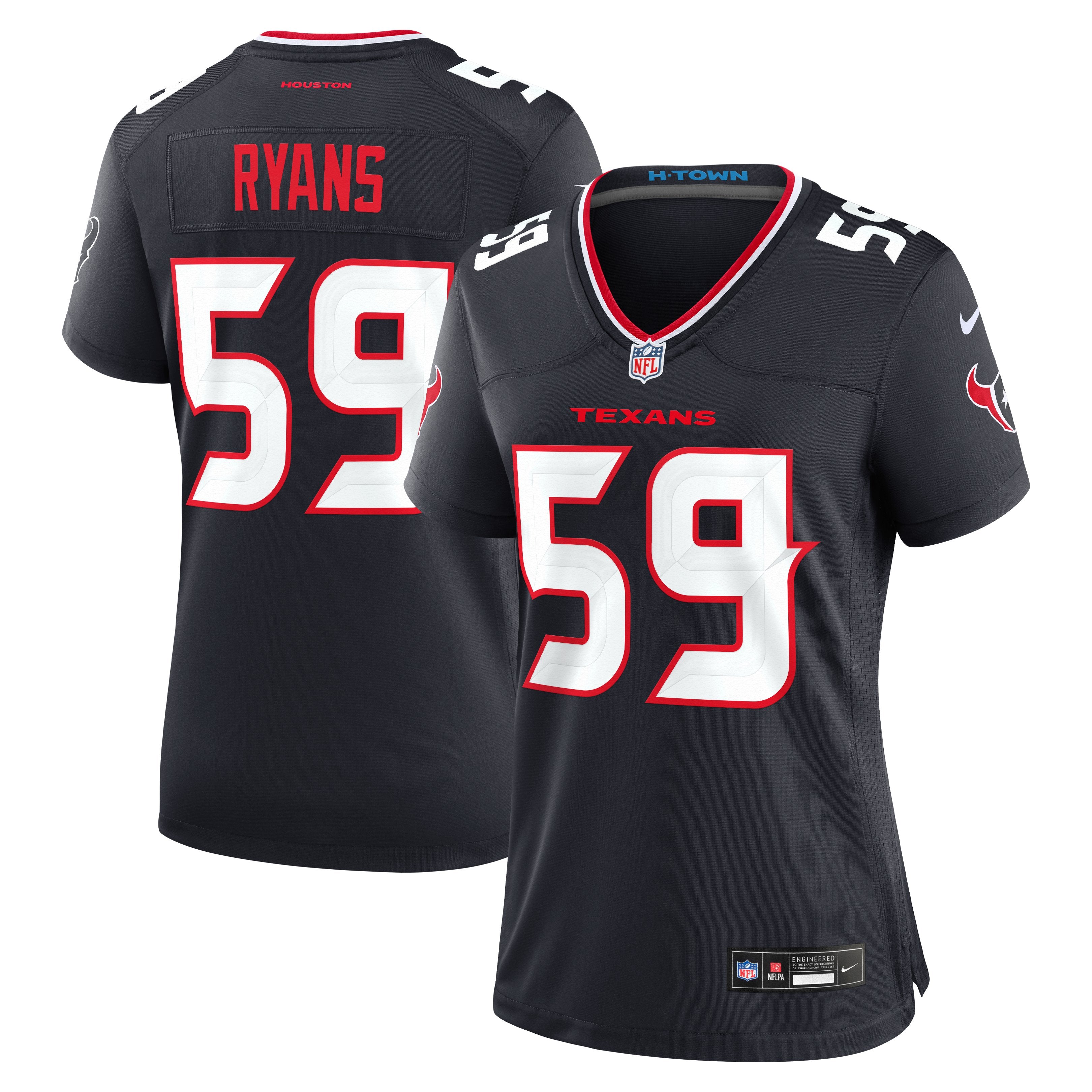 Women's Nike DeMeco Ryans  Navy Houston Texans Team Retired Game Jersey