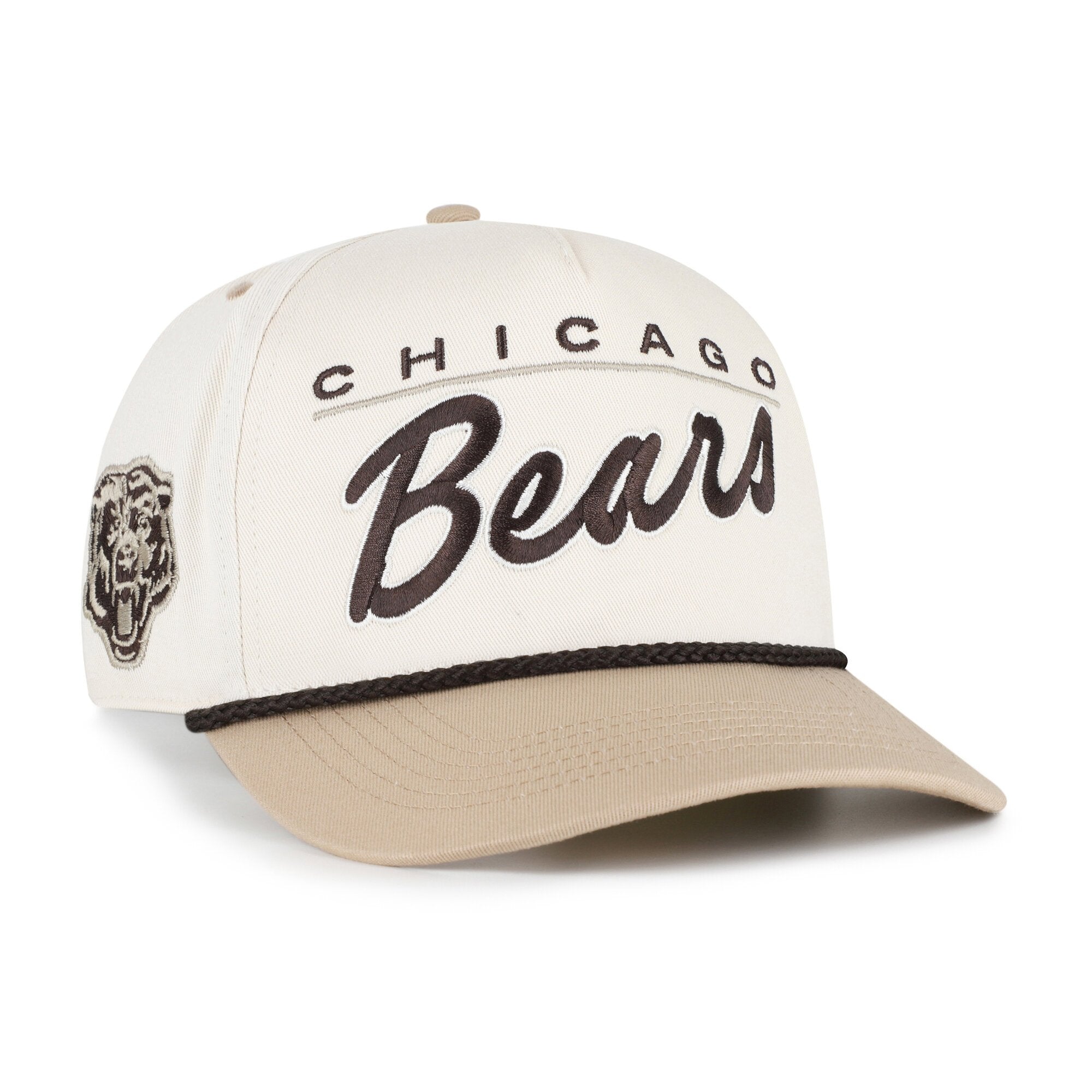Men's '47  Natural/Tan Chicago Bears Neutral Terrain Hitch Rope Adjustable Hat