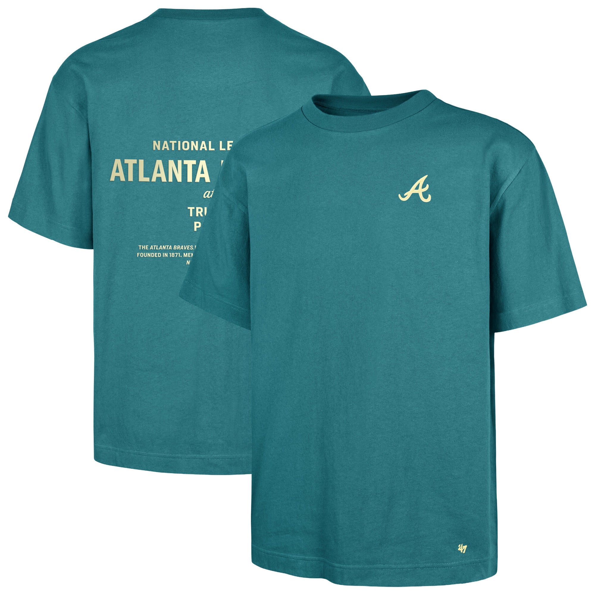 Men's '47 Hunter Green Atlanta Braves Leon Foundation T-Shirt