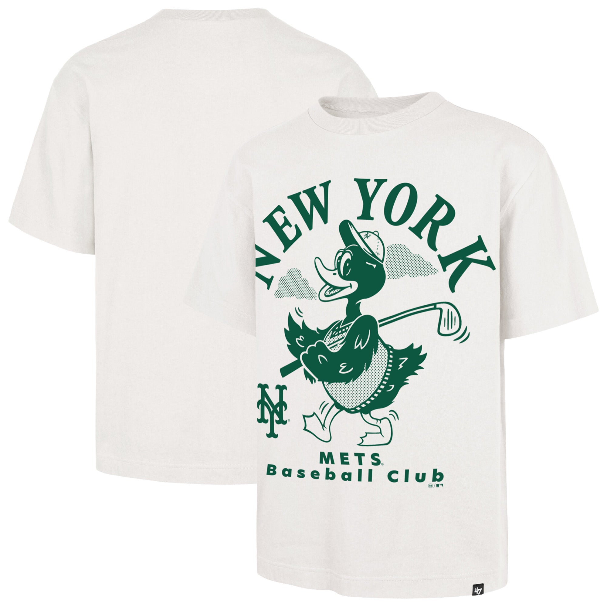 Men's '47 Cream New York Mets Strollin' Foundation T-Shirt