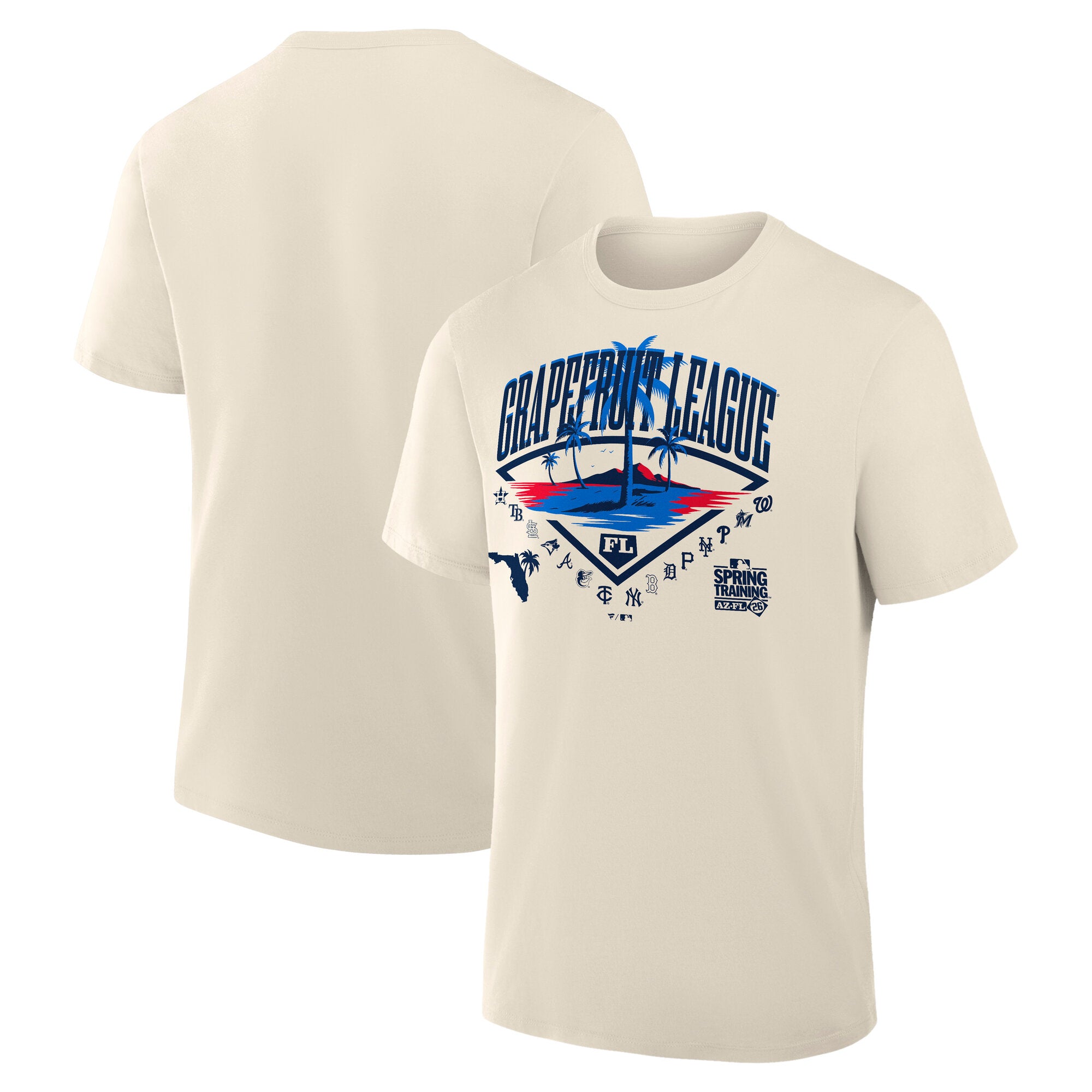 Men's Cream 2026 Spring Training Grapefruit League T-Shirt