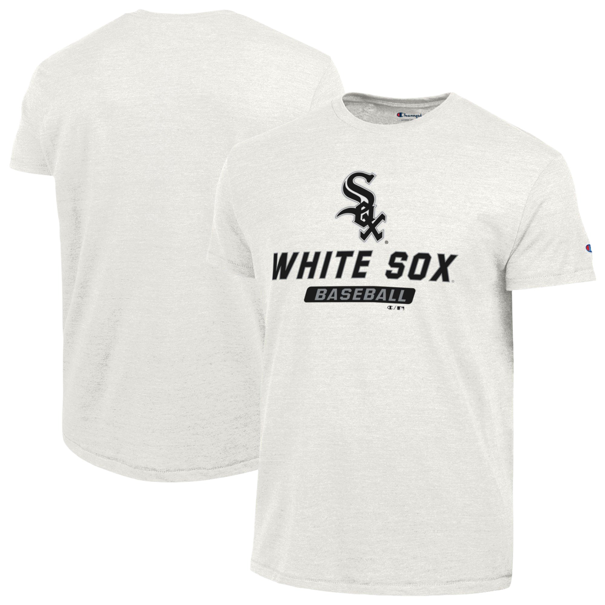 Men's Champion White Chicago White Sox Ultimate Tri-blend T-Shirt