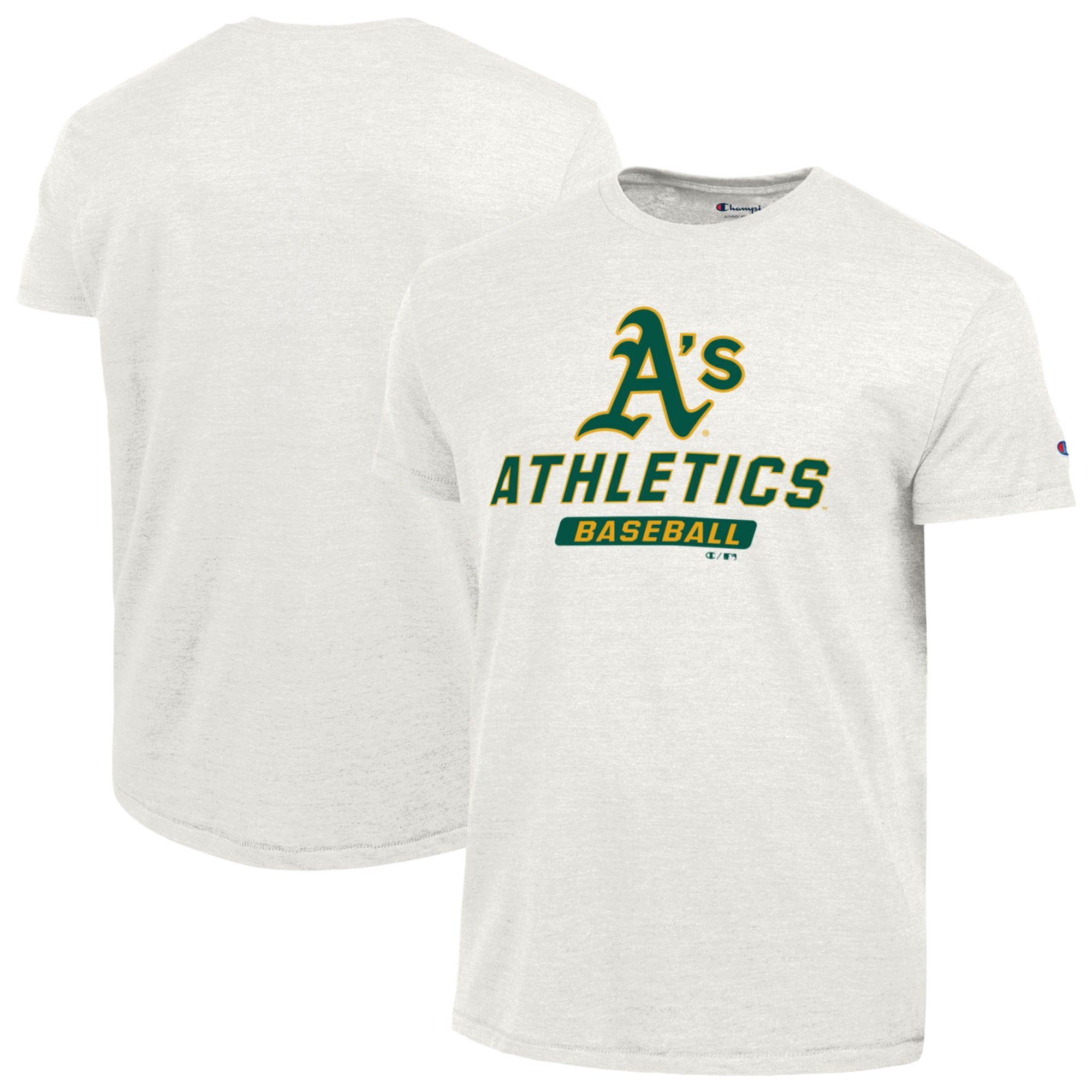 Men's Champion White Athletics Ultimate Tri-blend T-Shirt