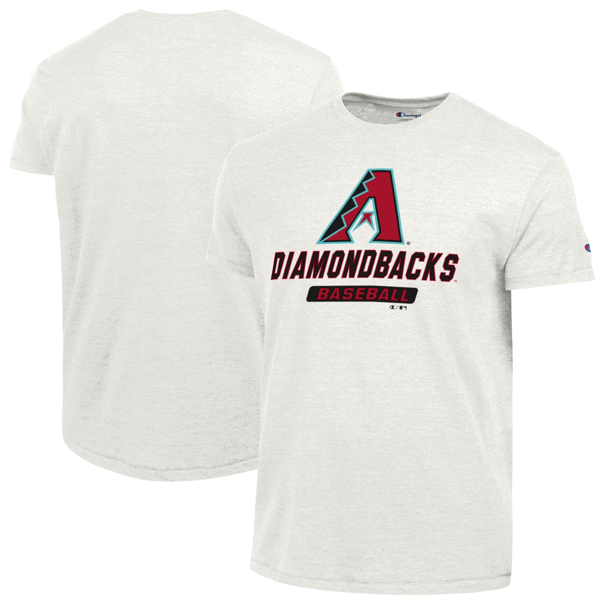 Men's Champion White Arizona Diamondbacks Ultimate Tri-blend T-Shirt