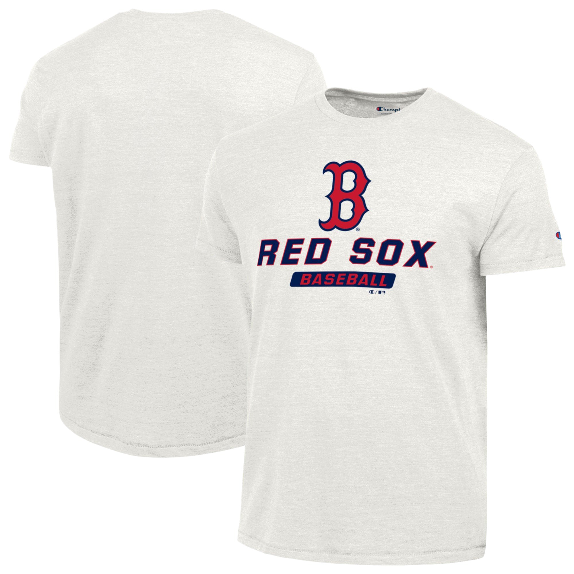 Men's Champion White Boston Red Sox Ultimate Tri-blend T-Shirt