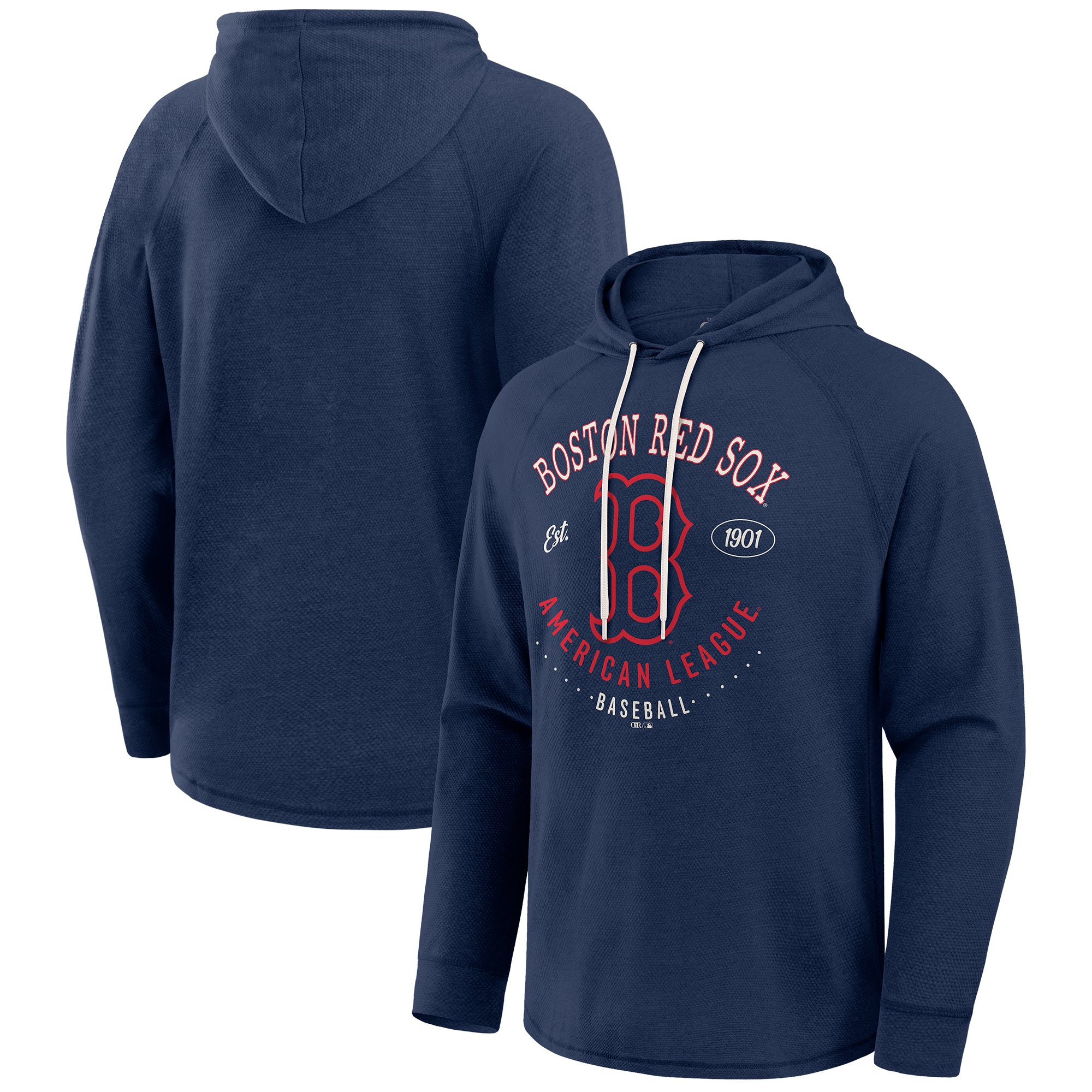 Men's Darius Rucker Collection by Fanatics Navy Boston Red Sox Raglan Hooded Long Sleeve T-Shirt