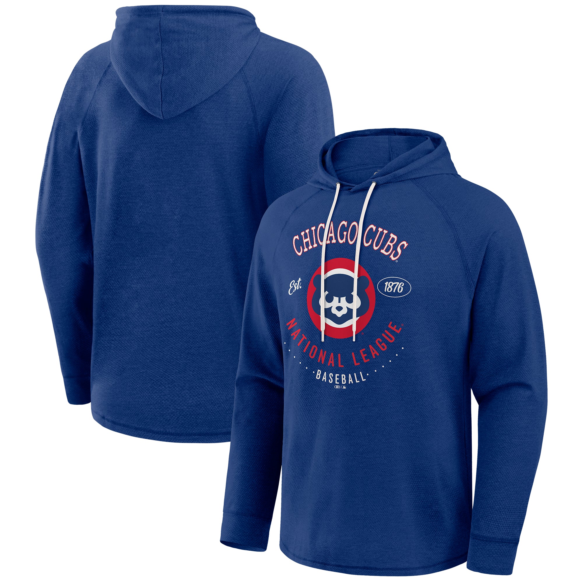 Men's Darius Rucker Collection by Fanatics Royal Chicago Cubs Raglan Hooded Long Sleeve T-Shirt