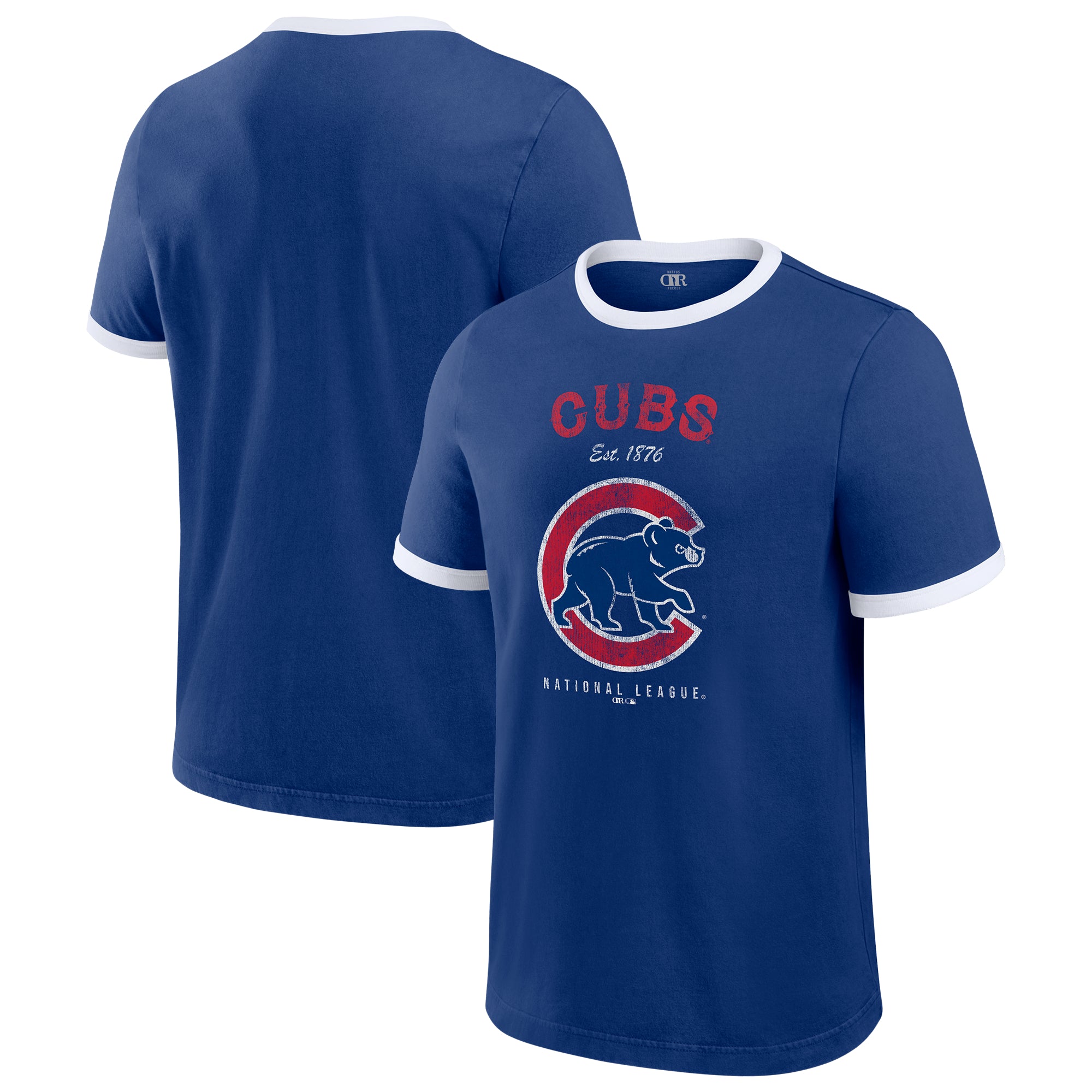 Men's Darius Rucker Collection by Fanatics Royal Chicago Cubs Washed Ringer T-Shirt