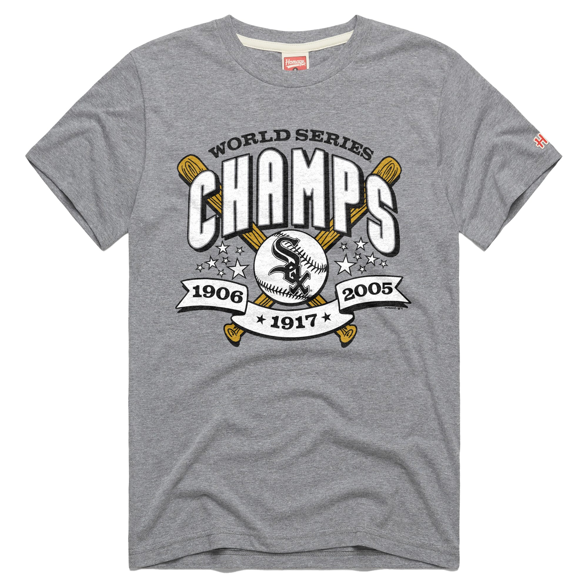Men's Homage Gray Chicago White Sox Tri-Blend Hyperlocal T-Shirt