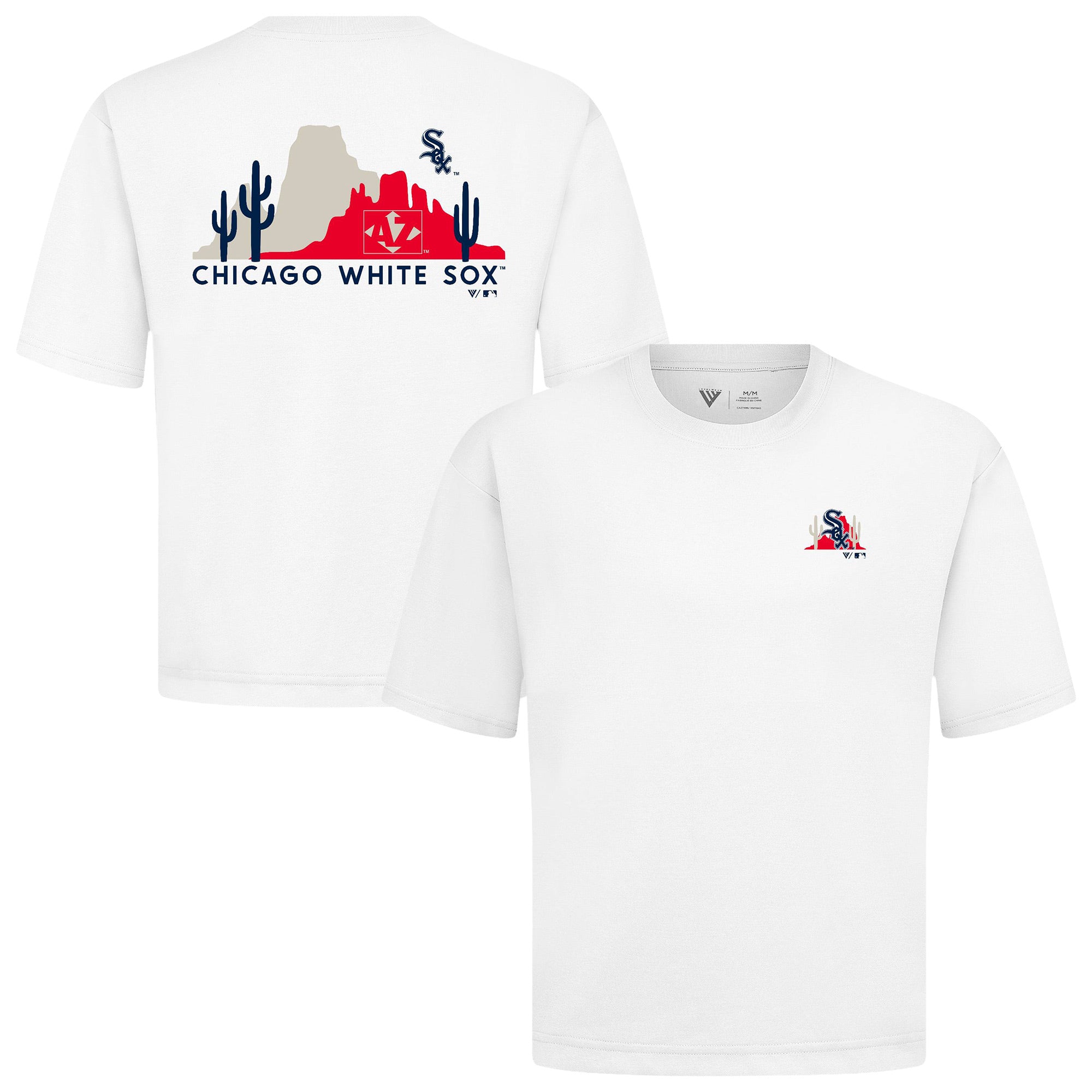 Men's Levelwear White Chicago White Sox Panoramic Luxe Signature Knit T-Shirt