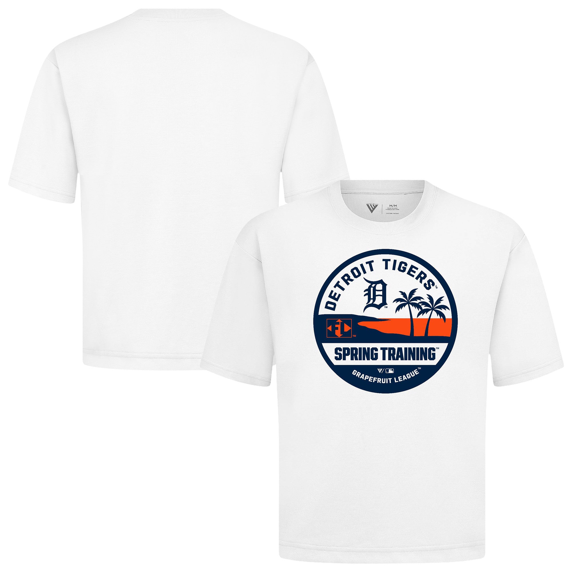 Men's Levelwear White Detroit Tigers Spring Training Badge Luxe Signature Knit T-Shirt