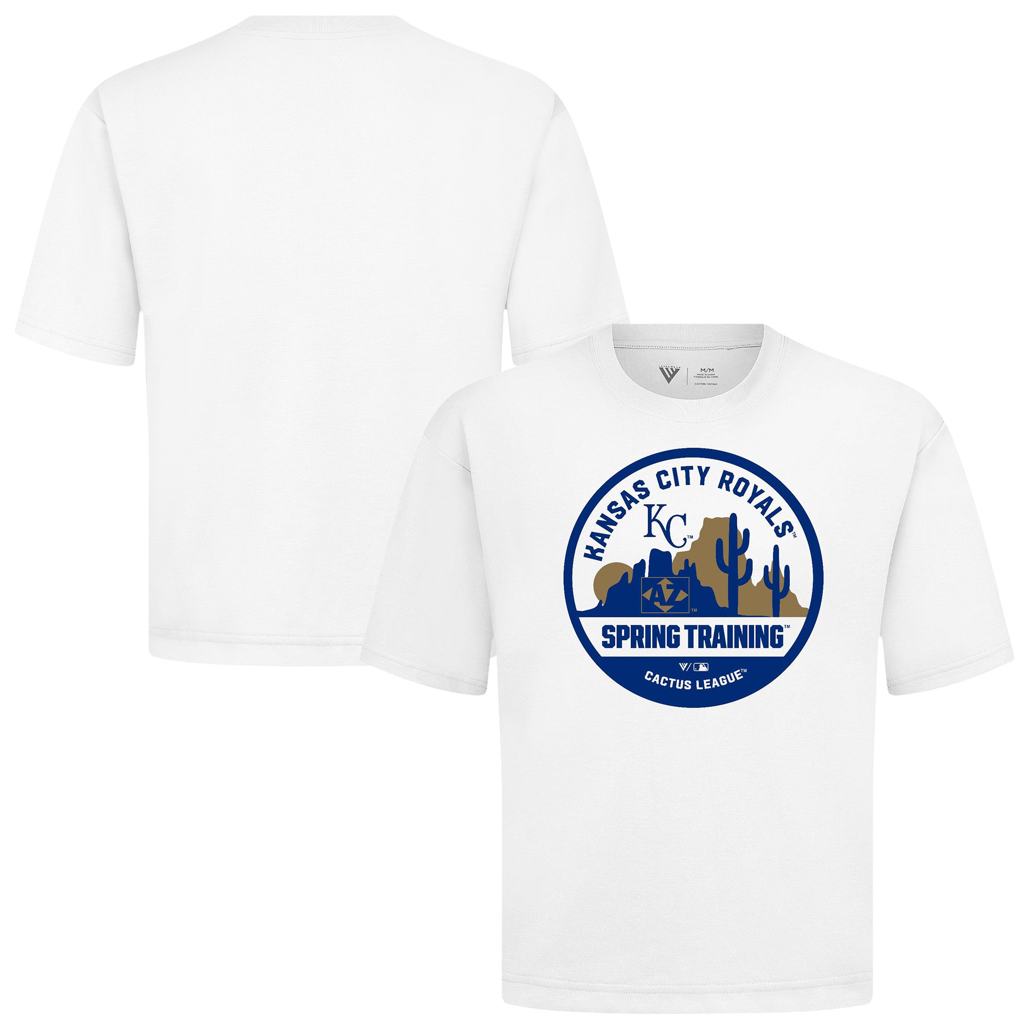 Men's Levelwear White Kansas City Royals Spring Training Badge Luxe Signature Knit T-Shirt