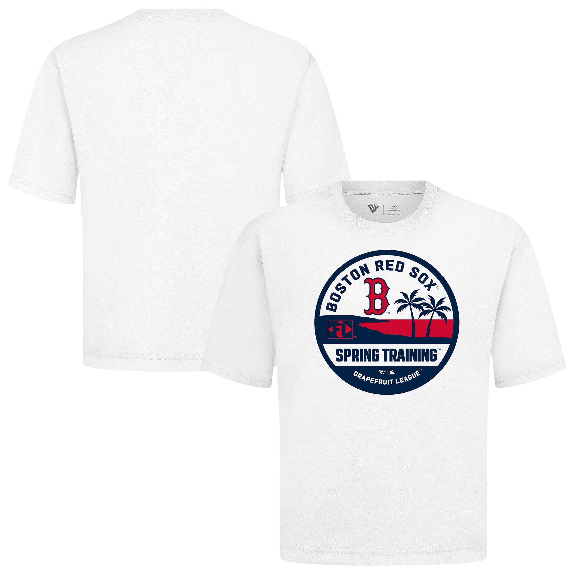 Men's Levelwear White Boston Red Sox Spring Training Badge Luxe Signature Knit T-Shirt