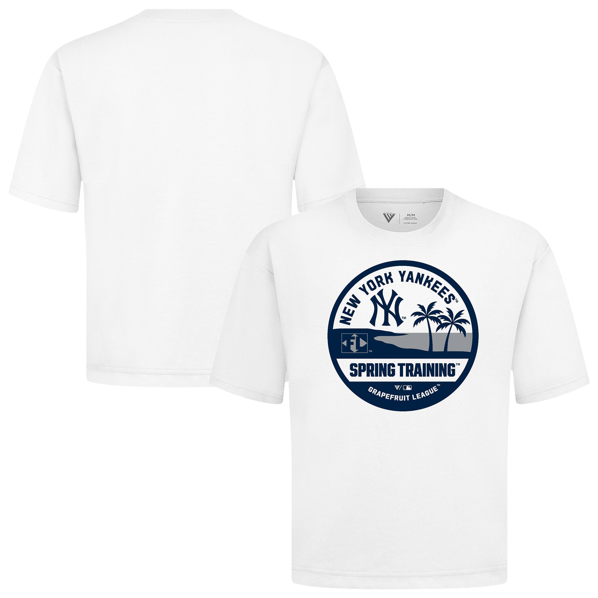 Men's Levelwear White New York Yankees Spring Training Badge Luxe Signature Knit T-Shirt