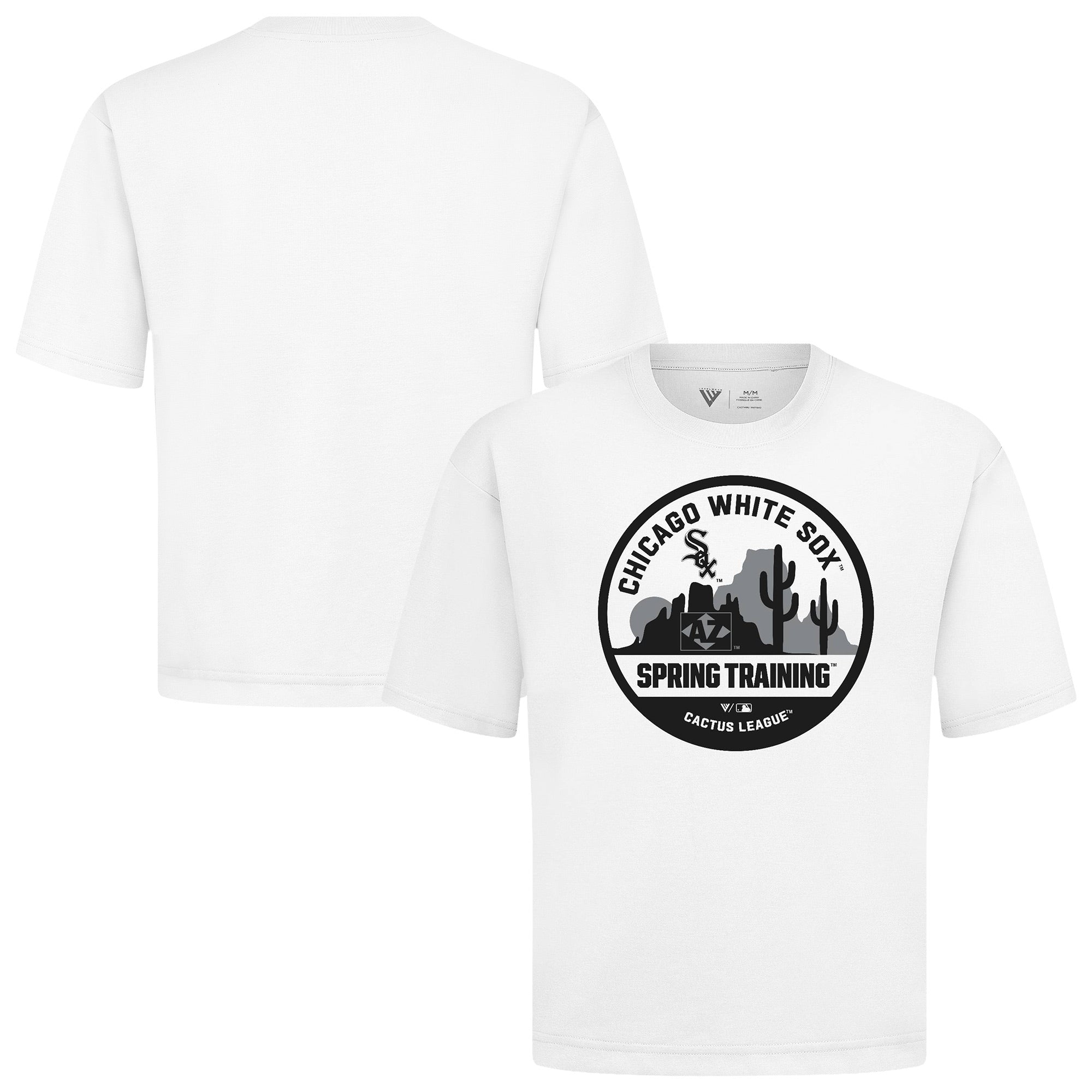 Men's Levelwear White Chicago White Sox Spring Training Badge Luxe Signature Knit T-Shirt