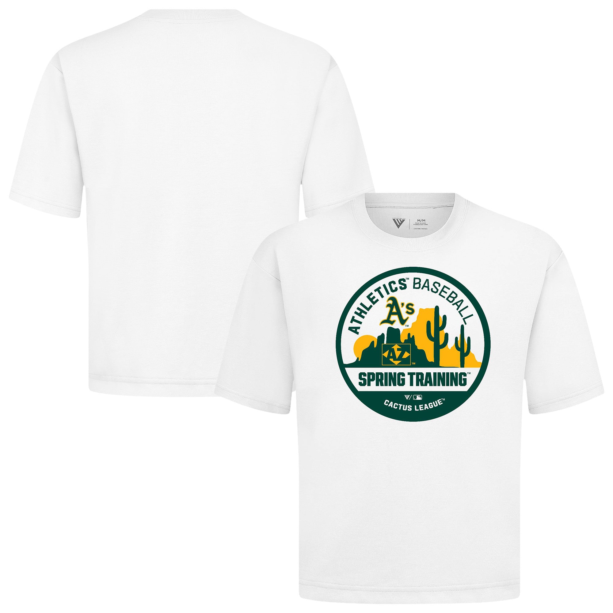 Men's Levelwear White Athletics Spring Training Badge Luxe Signature Knit T-Shirt