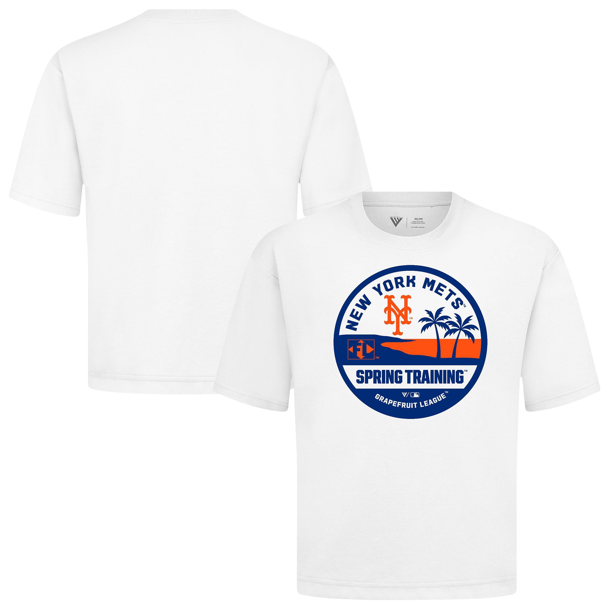 Men's Levelwear White New York Mets Spring Training Badge Luxe Signature Knit T-Shirt