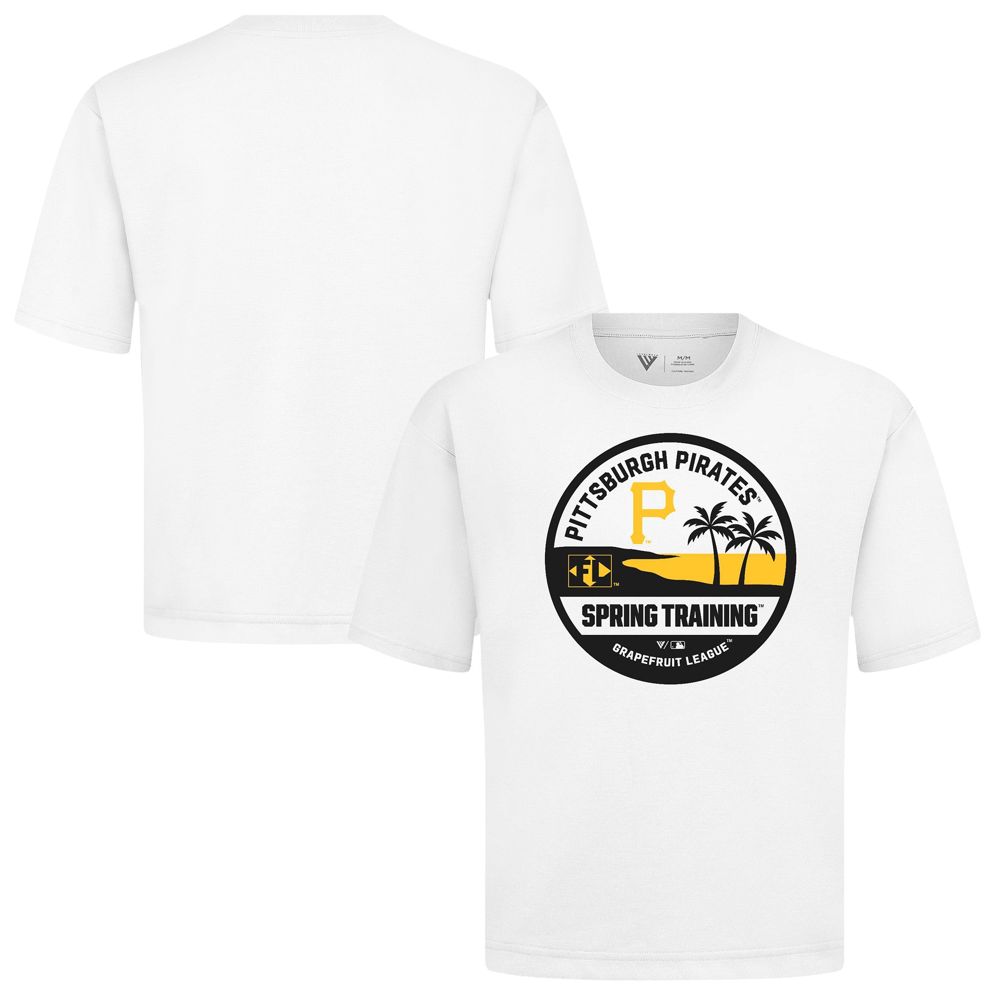 Men's Levelwear White Pittsburgh Pirates Spring Training Badge Luxe Signature Knit T-Shirt