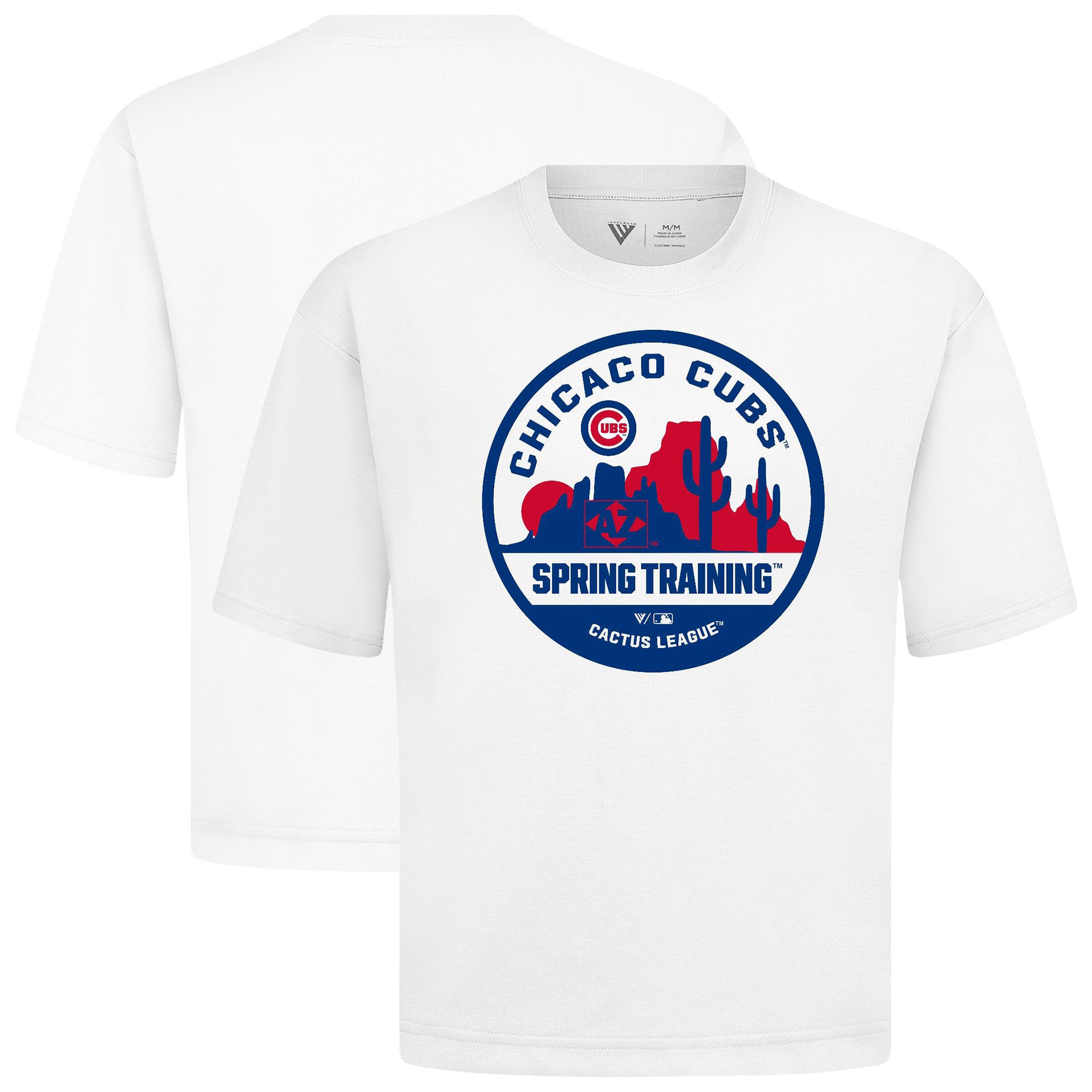 Men's Levelwear White Chicago Cubs Spring Training Badge Luxe Signature Knit T-Shirt