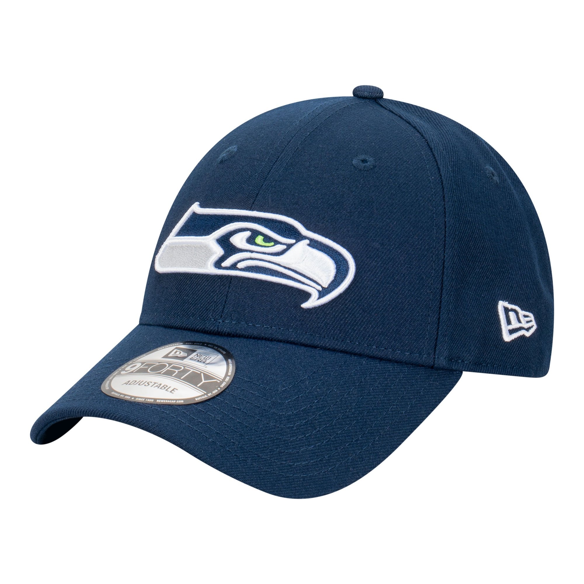 Men's New Era  College Navy Seattle Seahawks Core Team 9FORTY Adjustable Hat