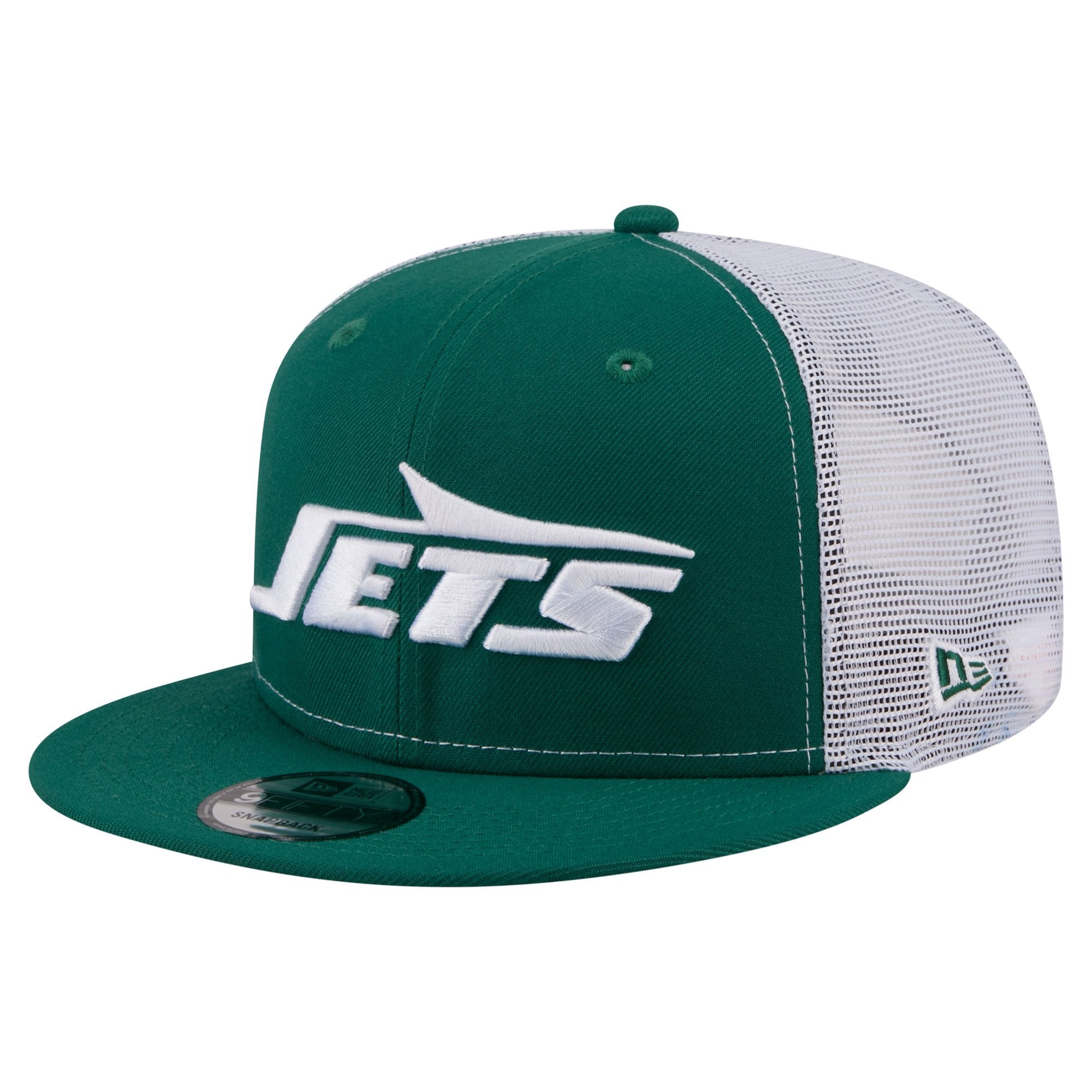 Men's New Era  Green New York Jets Core Team 9FIFTY Trucker Snapback Hat