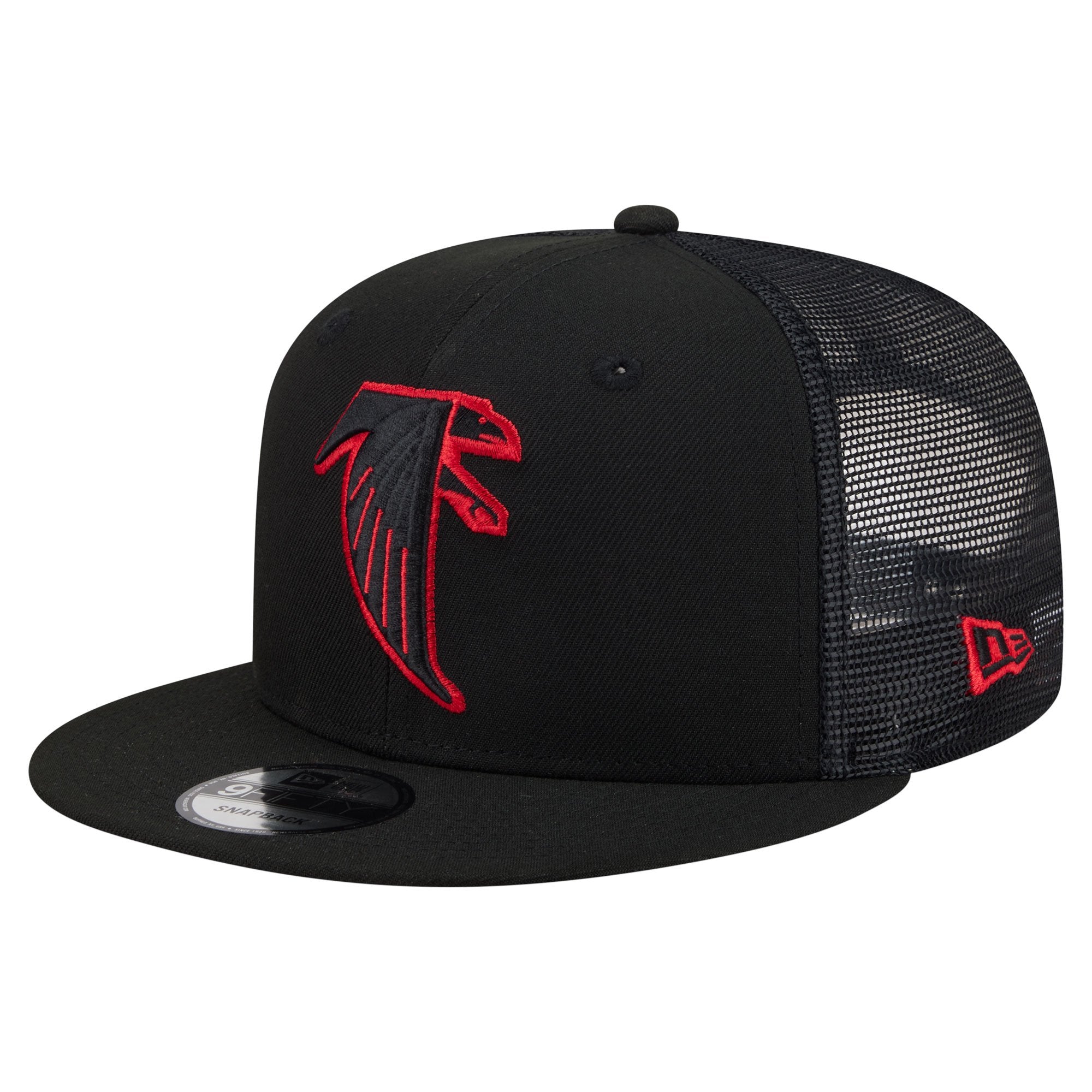 Men's New Era  Black Atlanta Falcons Core Team 9FIFTY Trucker Snapback Hat