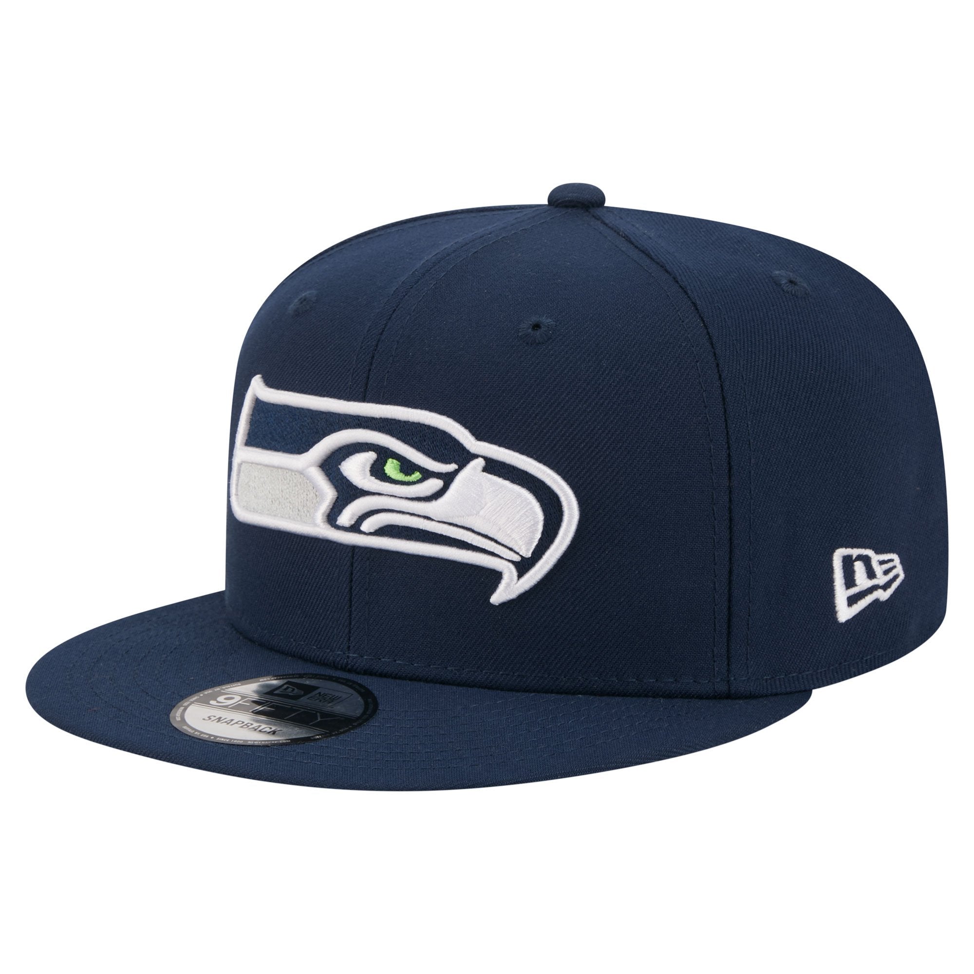 Men's New Era  Navy Seattle Seahawks 9FIFTY Snapback Hat