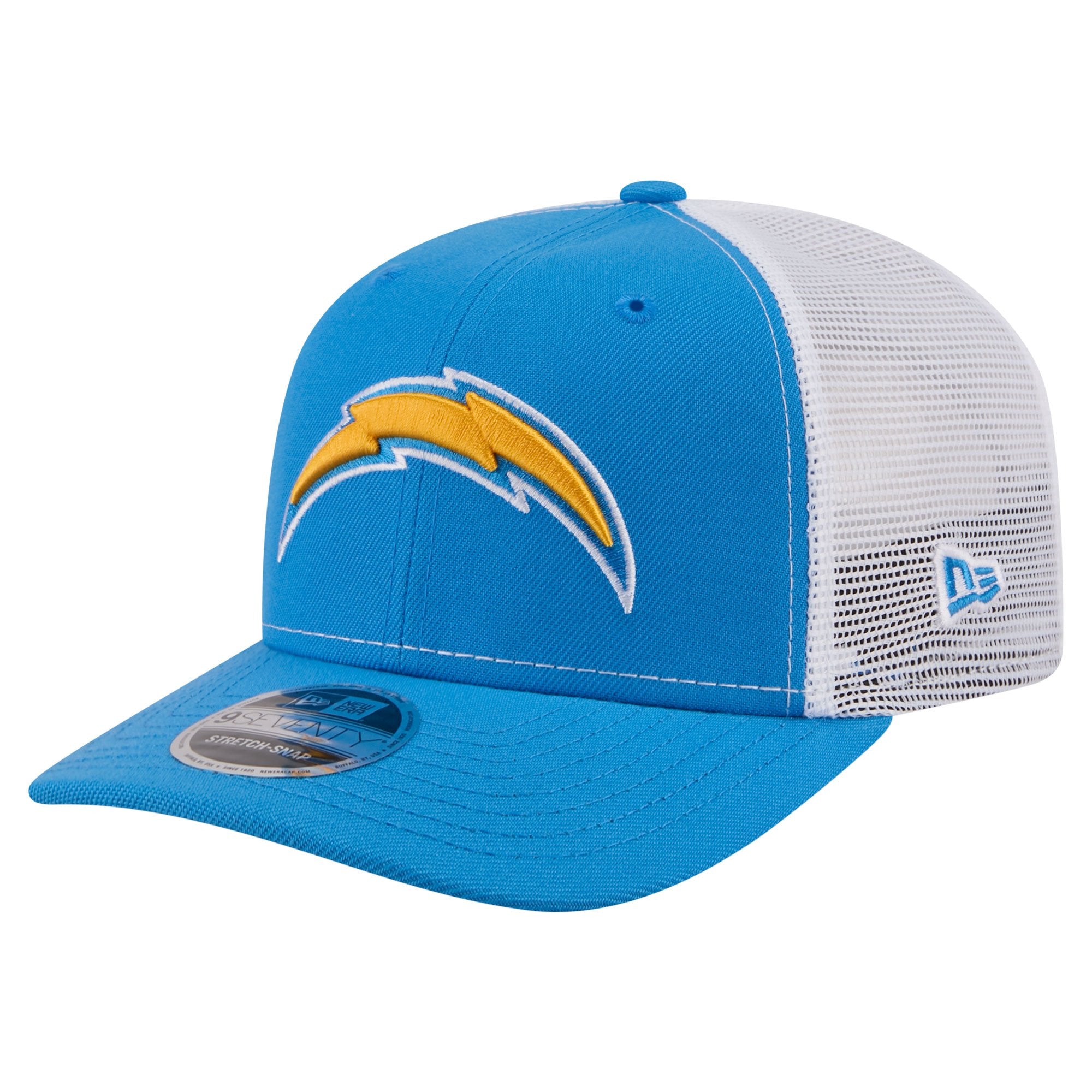 Men's New Era  Powder Blue Los Angeles Chargers 9SEVENTY Trucker Adjustable Hat