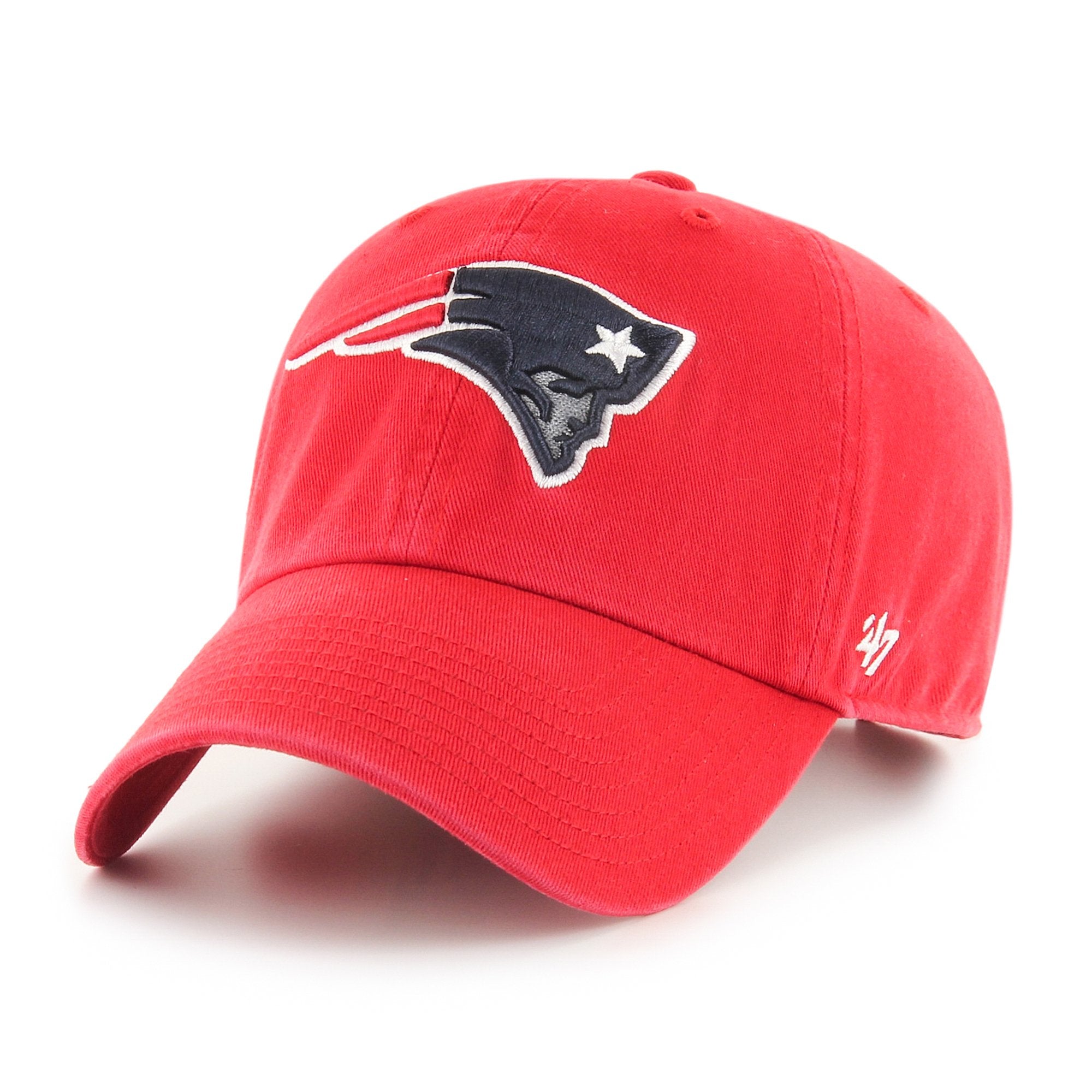 Preschool '47  Red New England Patriots Clean Up Adjustable Hat