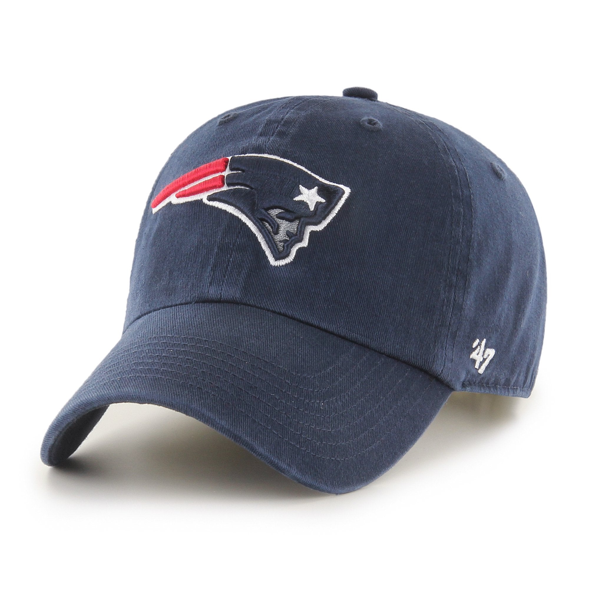 Preschool '47  Navy New England Patriots Clean Up Adjustable Hat