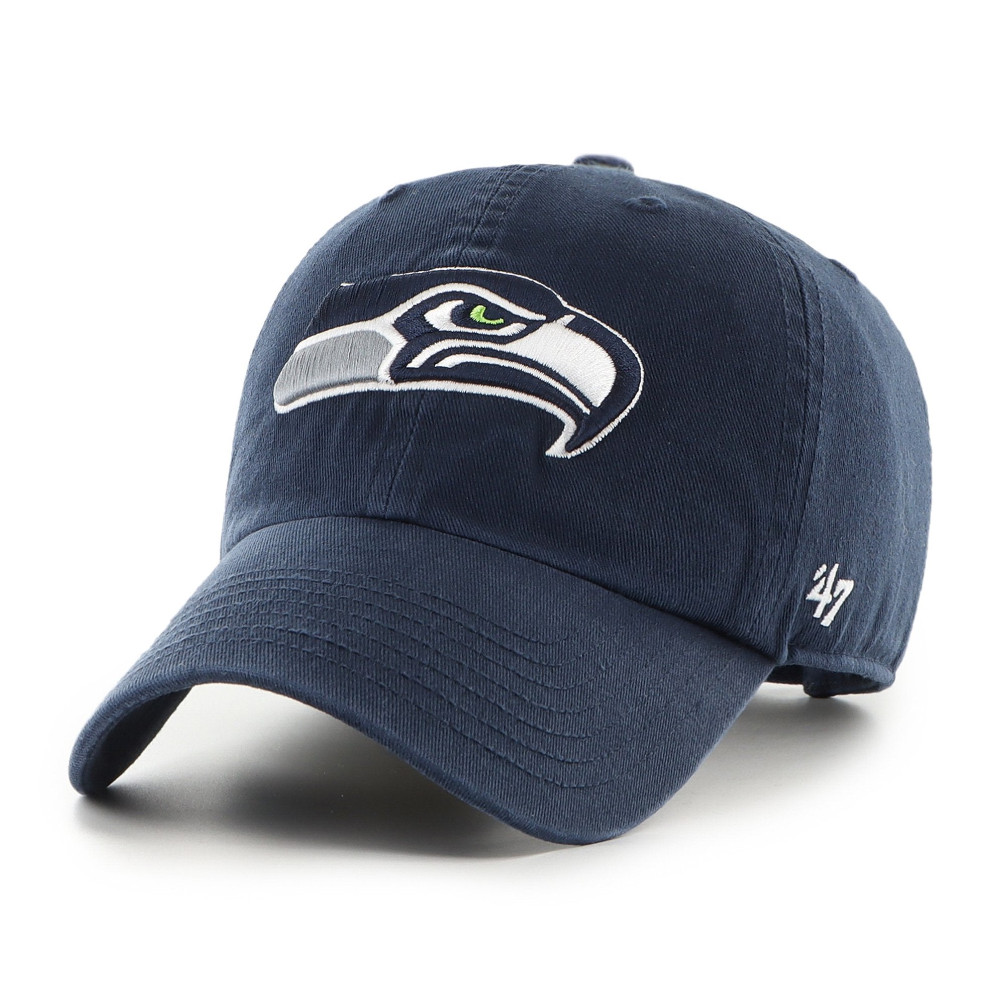 Preschool '47  College Navy Seattle Seahawks Clean Up Adjustable Hat