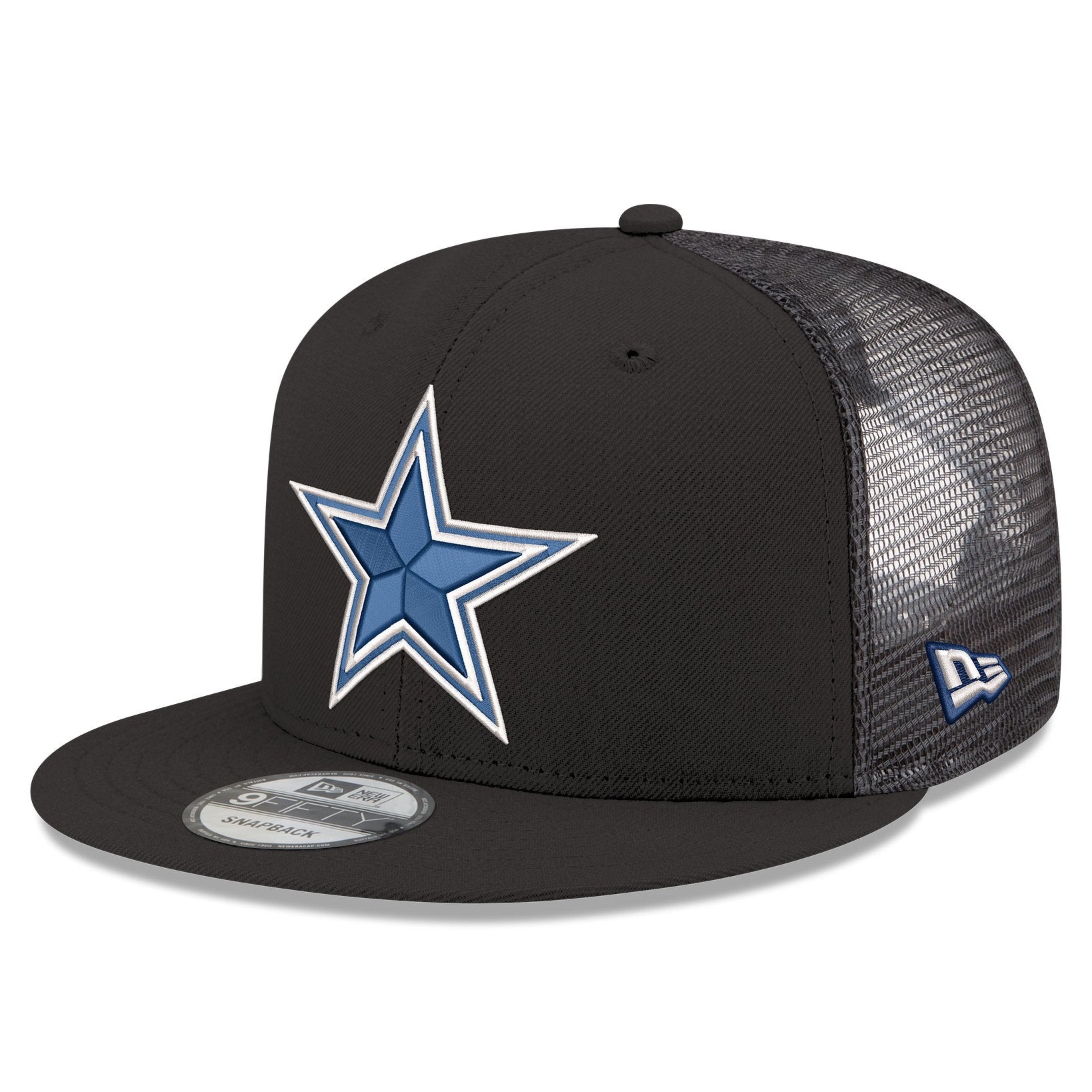 Men's New Era  Black Dallas Cowboys Core Team 9FIFTY Trucker Snapback Hat