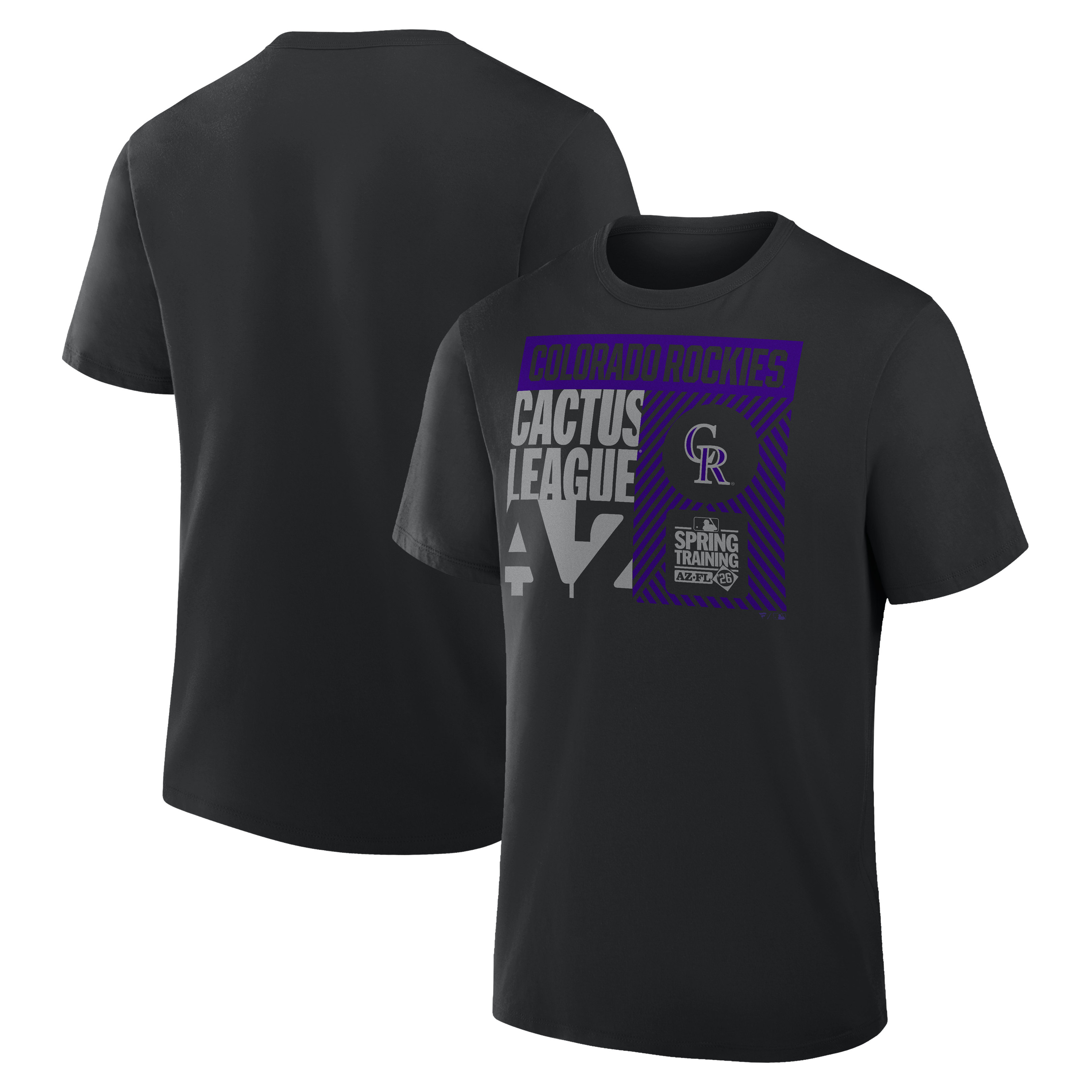 Men's Black Colorado Rockies 2026 Spring Training True Icon T-Shirt